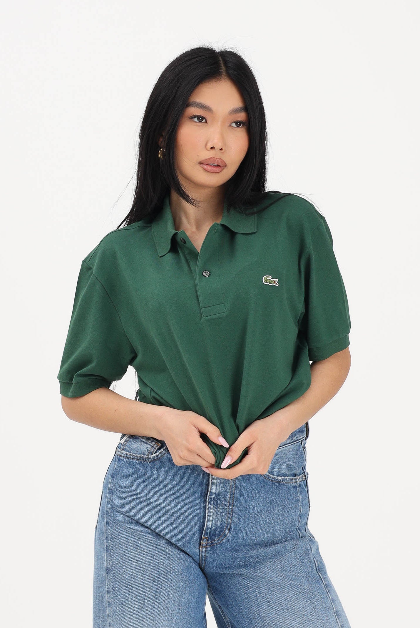 LACOSTE Polo a manica corta Classic Fit L.12.12 LIGHT verde per uomo e donna PH9851 132 LACOSTE
