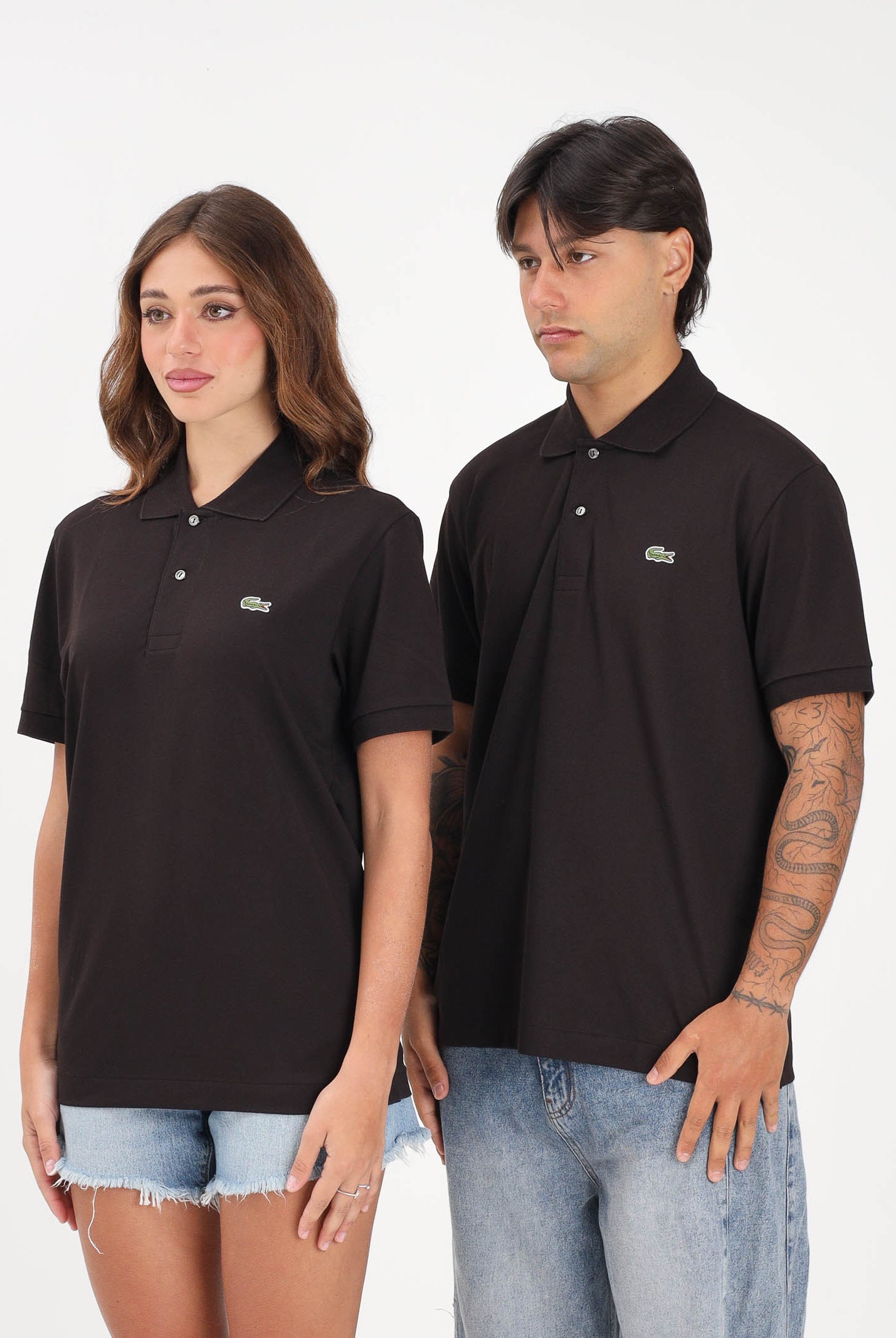 LACOSTE Polo a manica corta Classic Fit L.12.12 LIGHT marrone per uomo e donna PH9851 3LA LACOSTE