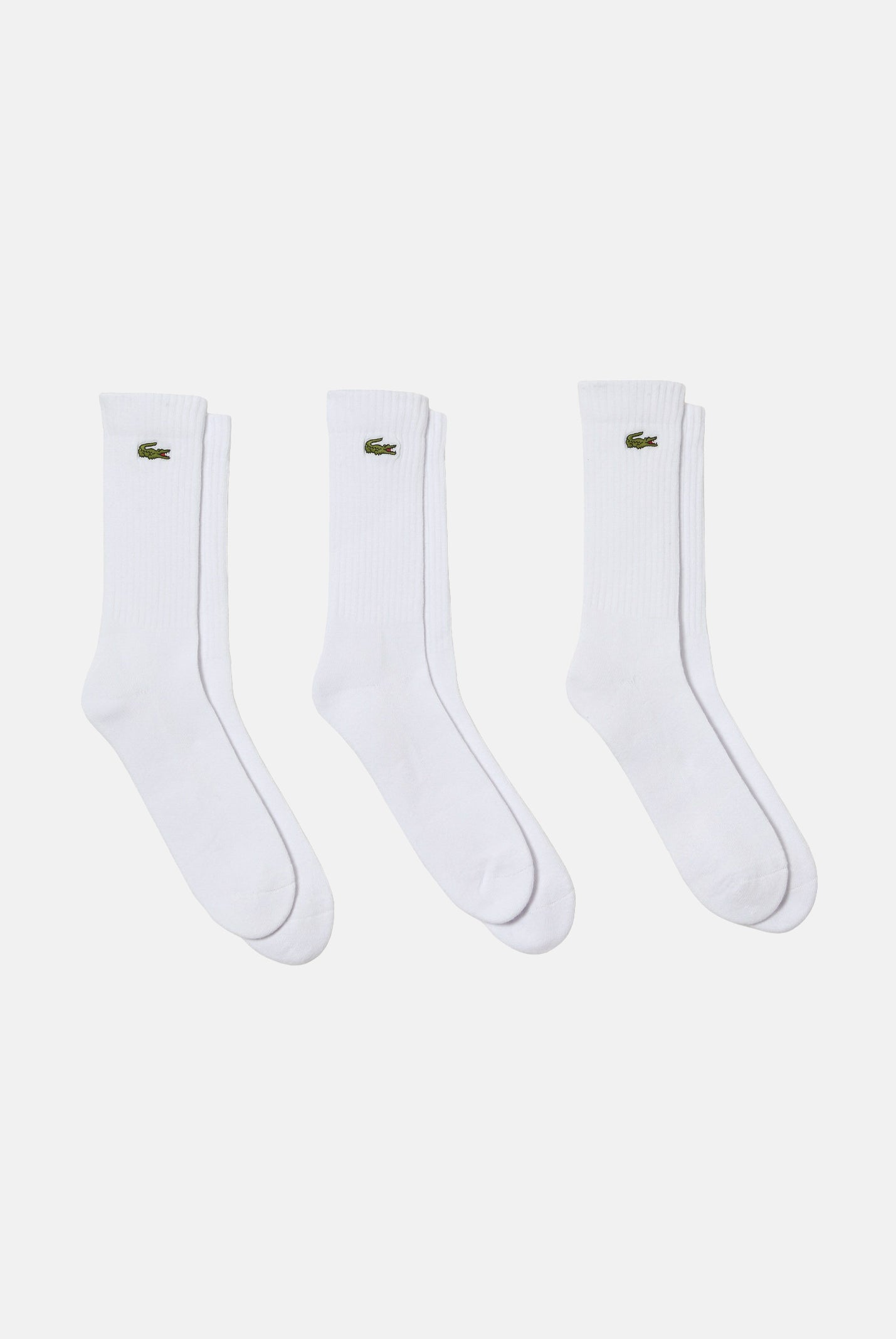 LACOSTE Calzini (3 paia) bianchi per uomo e donna RA4182 Z92 LACOSTE