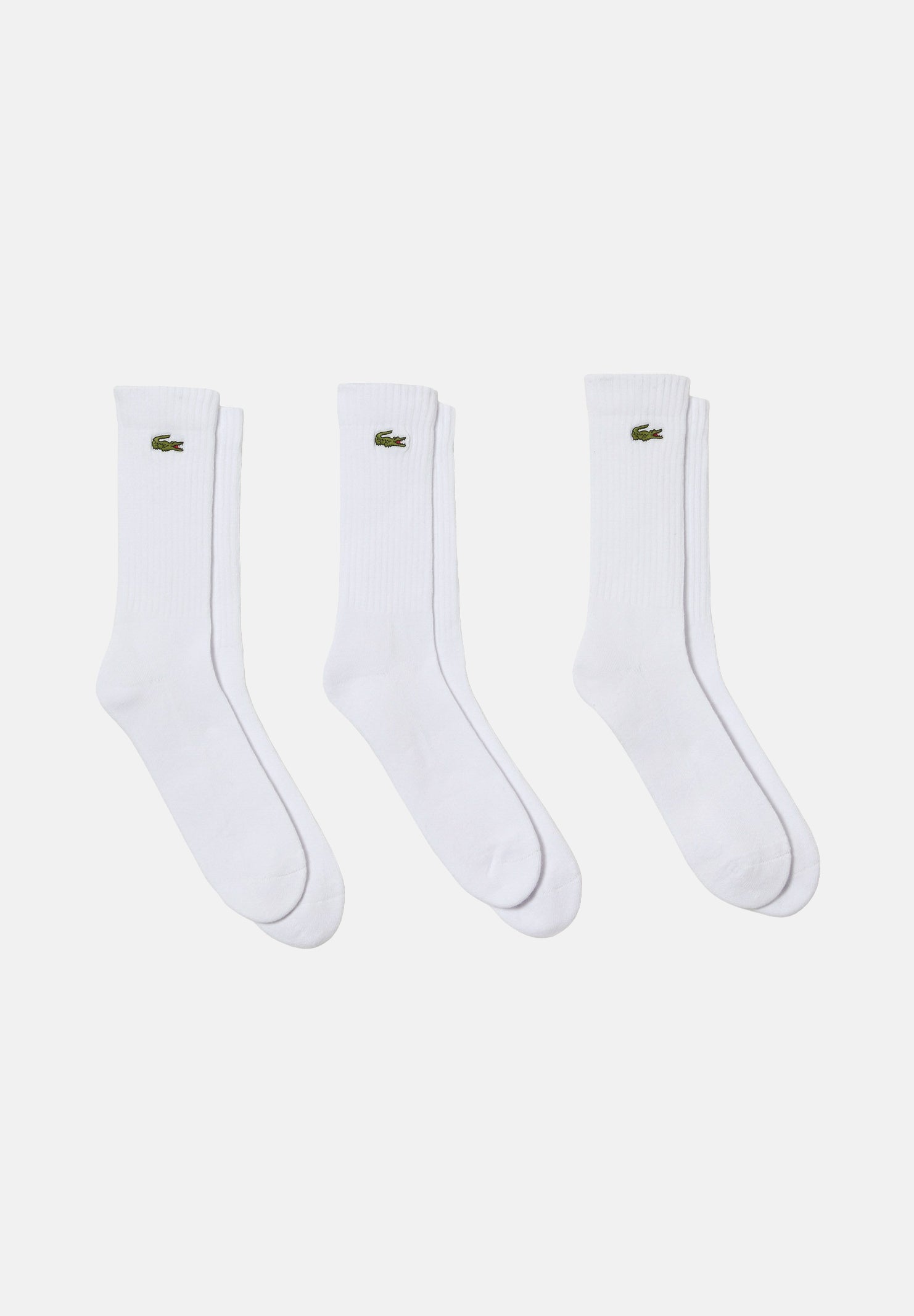 LACOSTE Calzini (3 paia) bianchi per uomo e donna RA4182 Z92 LACOSTE