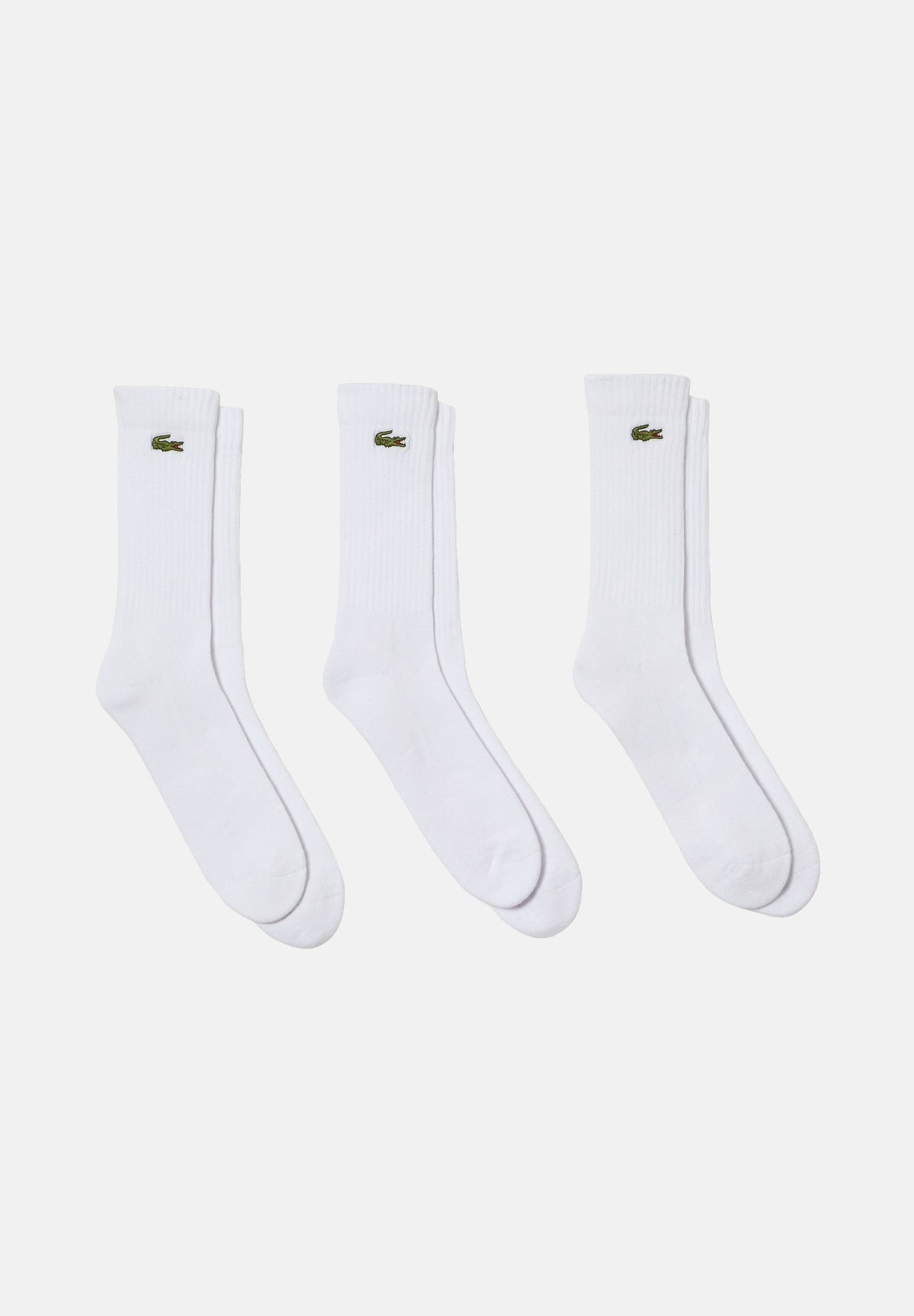 LACOSTE Calzini (3 paia) bianchi per uomo e donna RA4182 Z92 LACOSTE