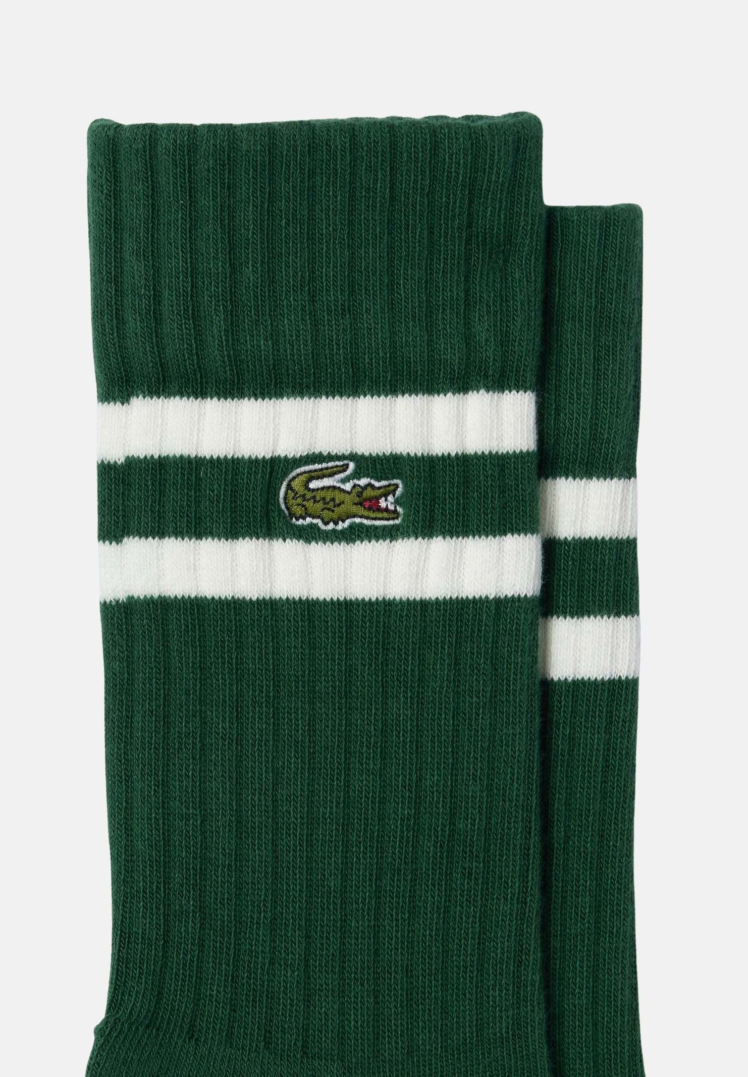 LACOSTE Calzini (2paia) bianchi e verdi per uomo e donna RA6842 YRR LACOSTE