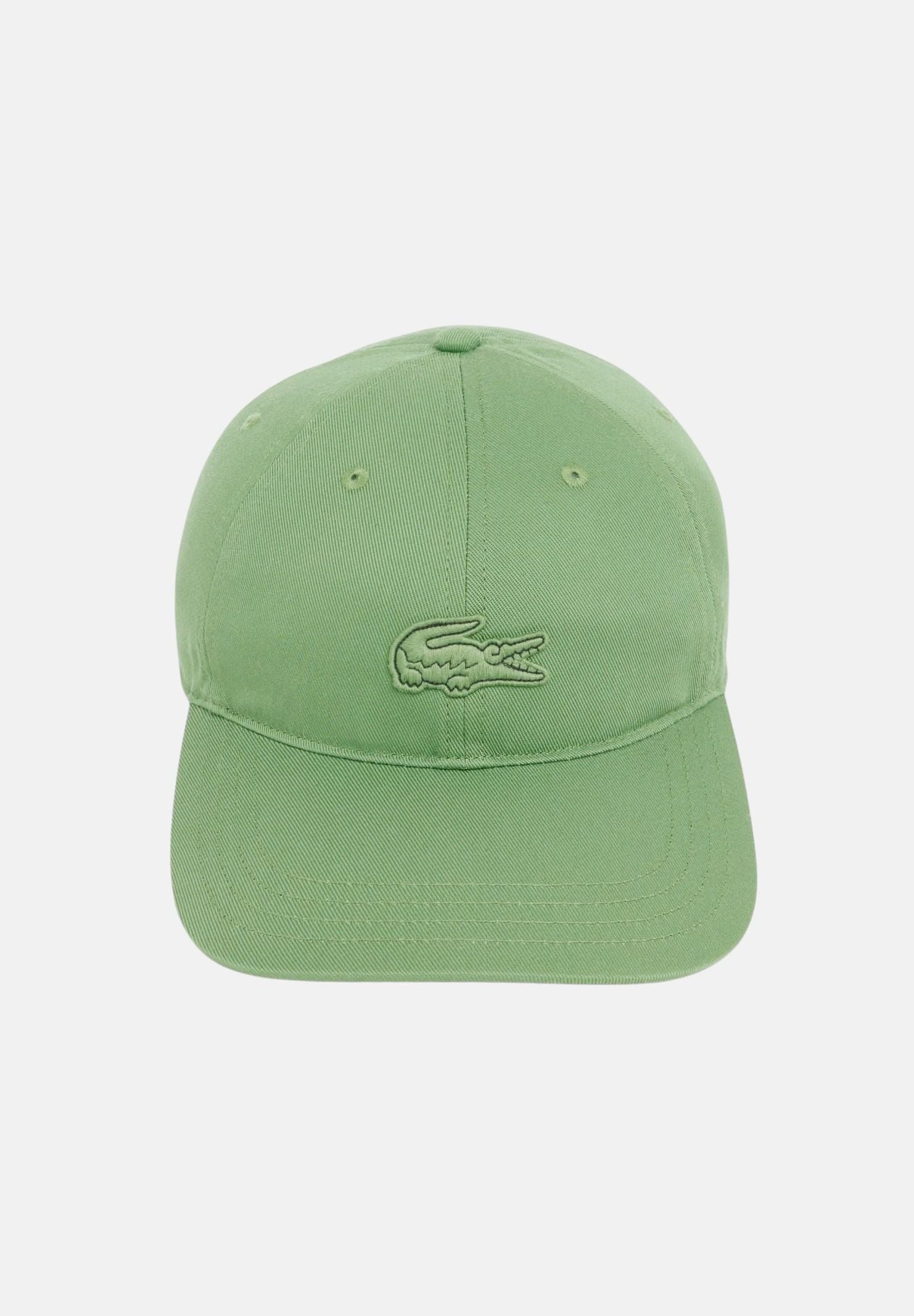 LACOSTE Cappello con visiera verde per uomo e donna con stemma RK1910 02M LACOSTE