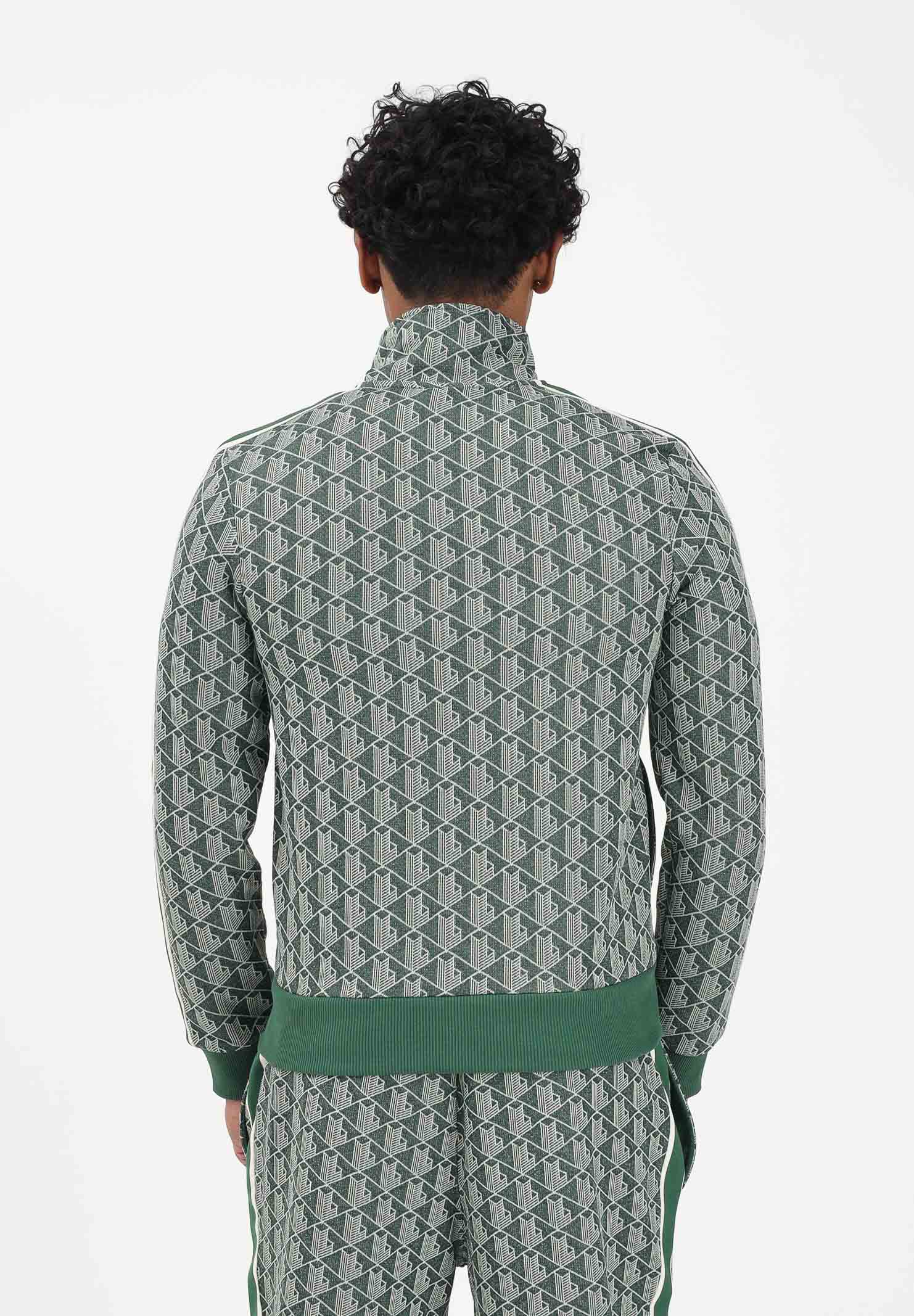 LACOSTE Felpa con zip Paris verde da uomo SH1368 D1R LACOSTE