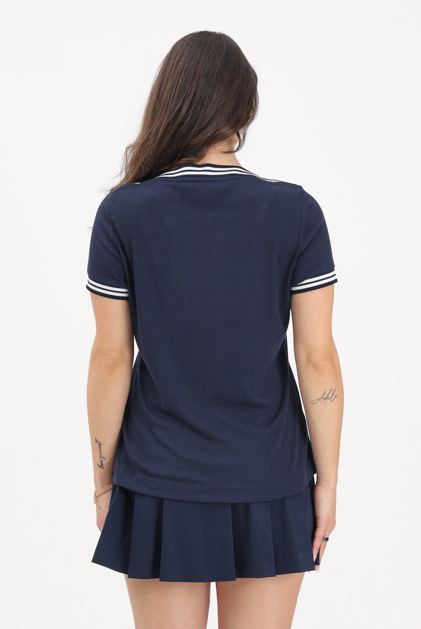 LACOSTE T-shirt a manica corta French Made blu da donna TF9890 525 LACOSTE