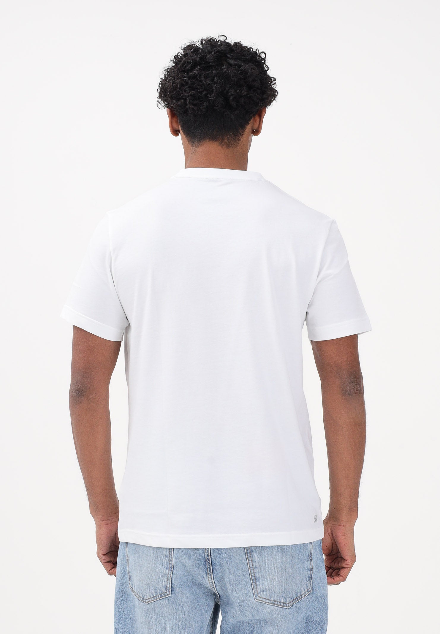 LACOSTE T-shirt a manica corta bianca da uomo con stampa TH1773 001 LACOSTE
