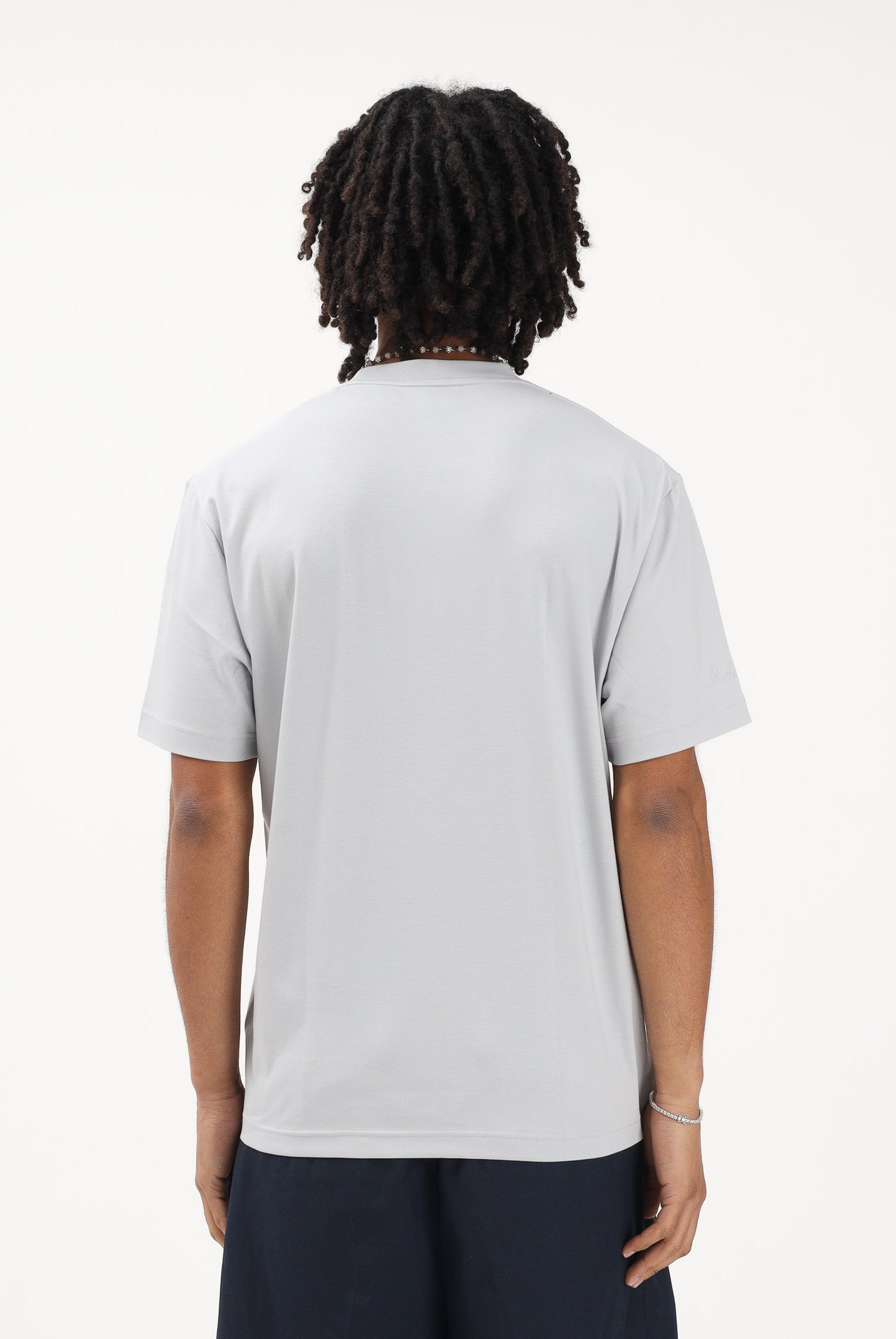 LACOSTE T-shirt a manica corta grigia da uomo con logo TH5931 ACZ LACOSTE