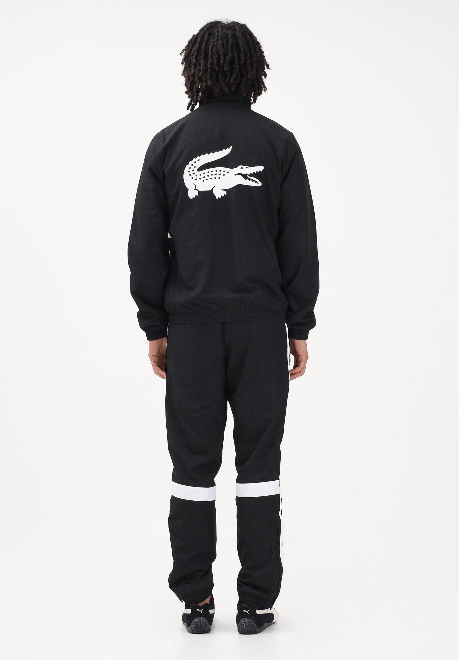 LACOSTE Tuta nera da uomo con stampa WH0226 258 LACOSTE