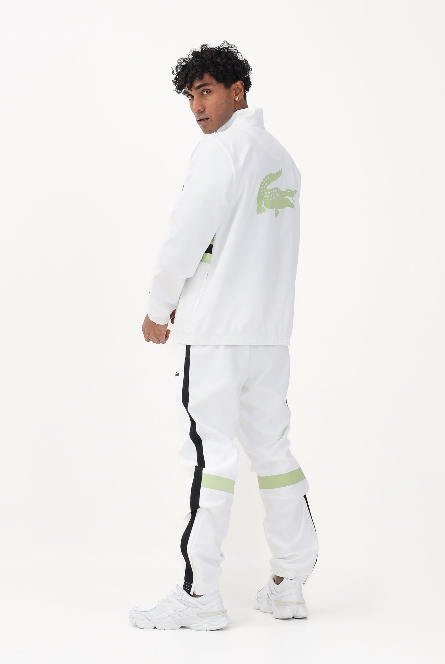 LACOSTE Tuta bianca da uomo con stampa WH0226 4AJ LACOSTE