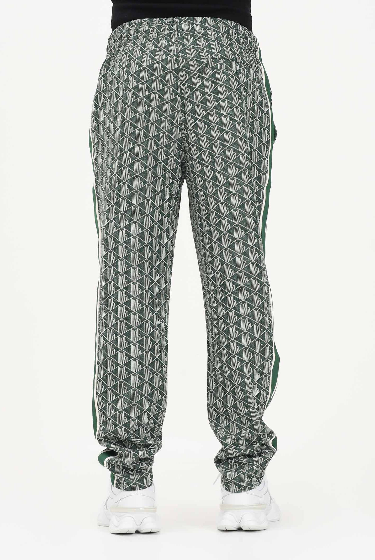 LACOSTE Pantalone sportivo verde da uomo con monogramma Paris XH1440 D1R LACOSTE