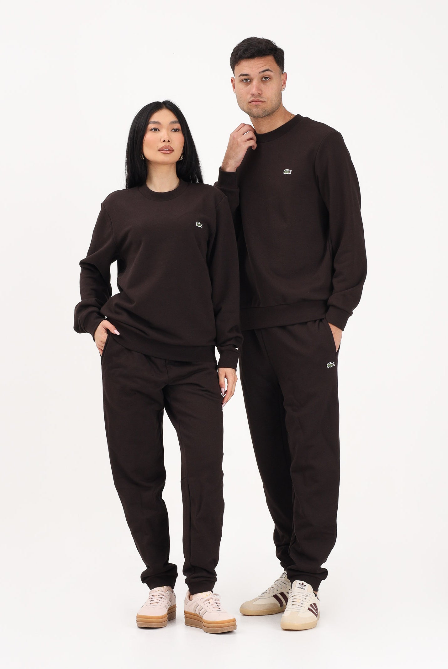 LACOSTE Pantalone sportivo marrone per uomo e donna con logo XH9833 3LA LACOSTE