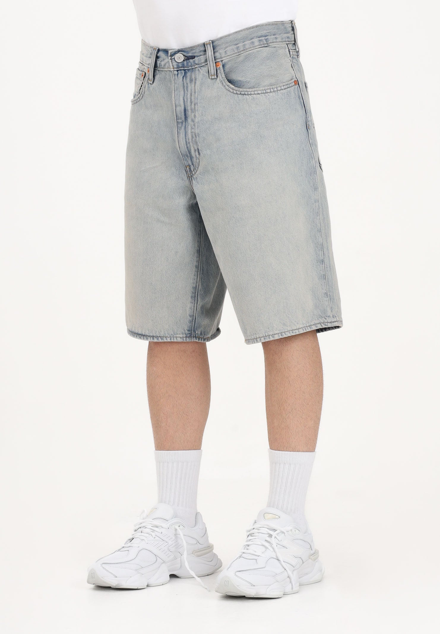 LEVI'S Shorts 478™ Baggy in denim chiaro sabbiato da uomo 001JM-0013 . LEVI'S®
