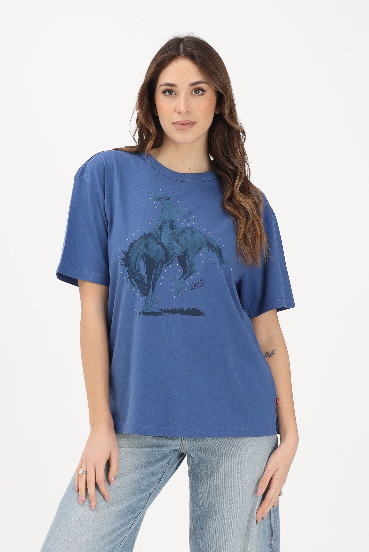LEVI'S T-shirt a manica corta Graphic Tabor blu da donna 001MX-0034 . LEVI'S®