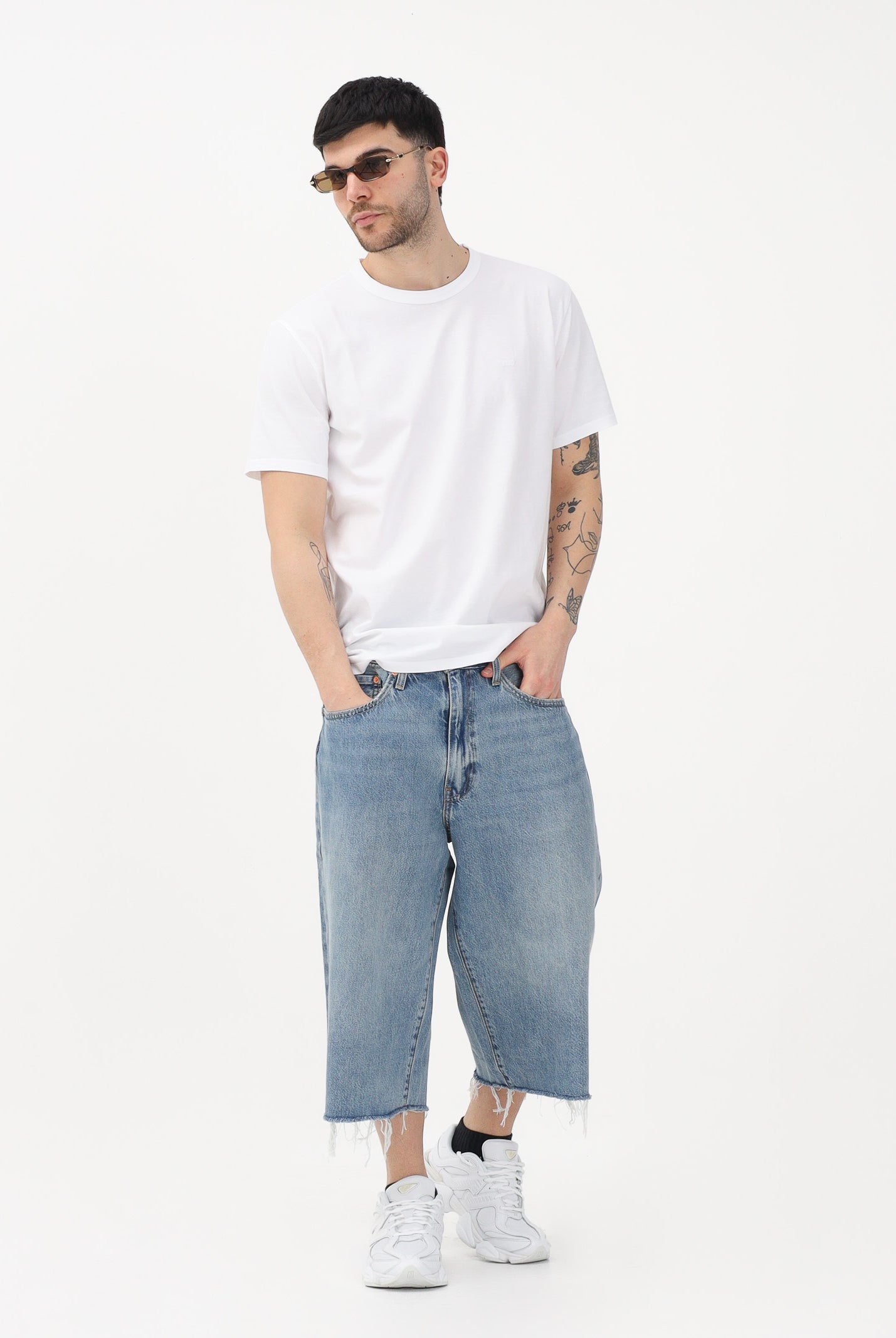 LEVI'S Bermuda 478™ Baggy in denim chiaro da uomo 004A8-0001 . LEVI'S®