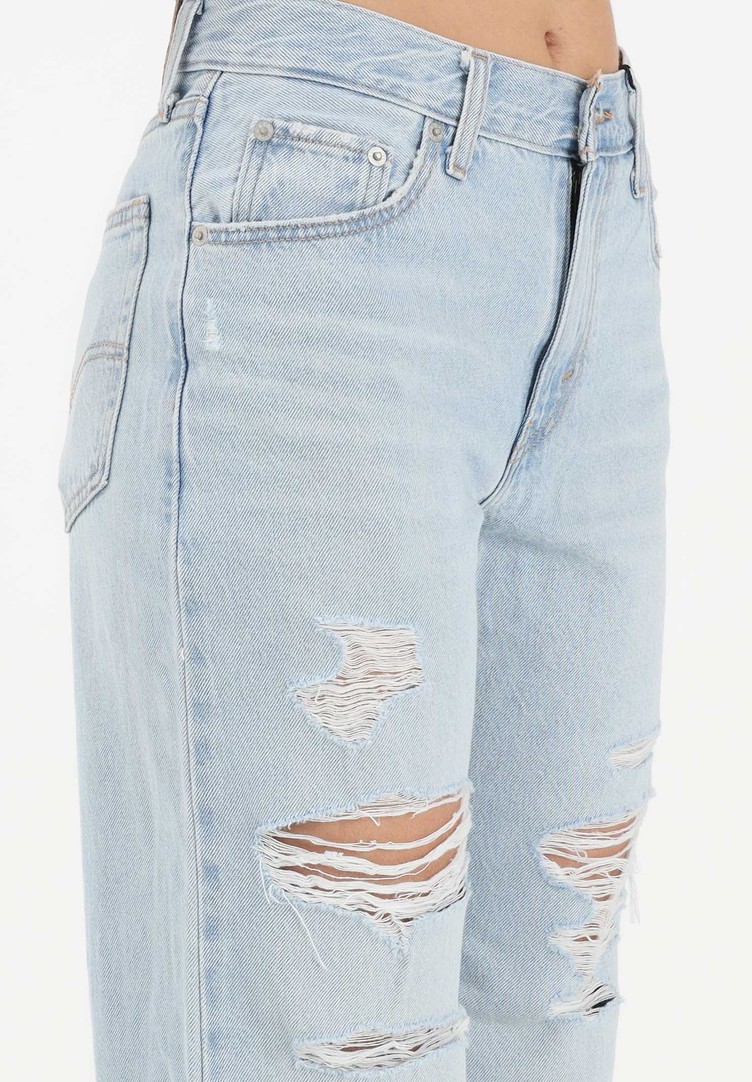 LEVI'S Jeans Loose Boot in denim chiaro da donna con strappi 005DO-0009 . LEVI'S®