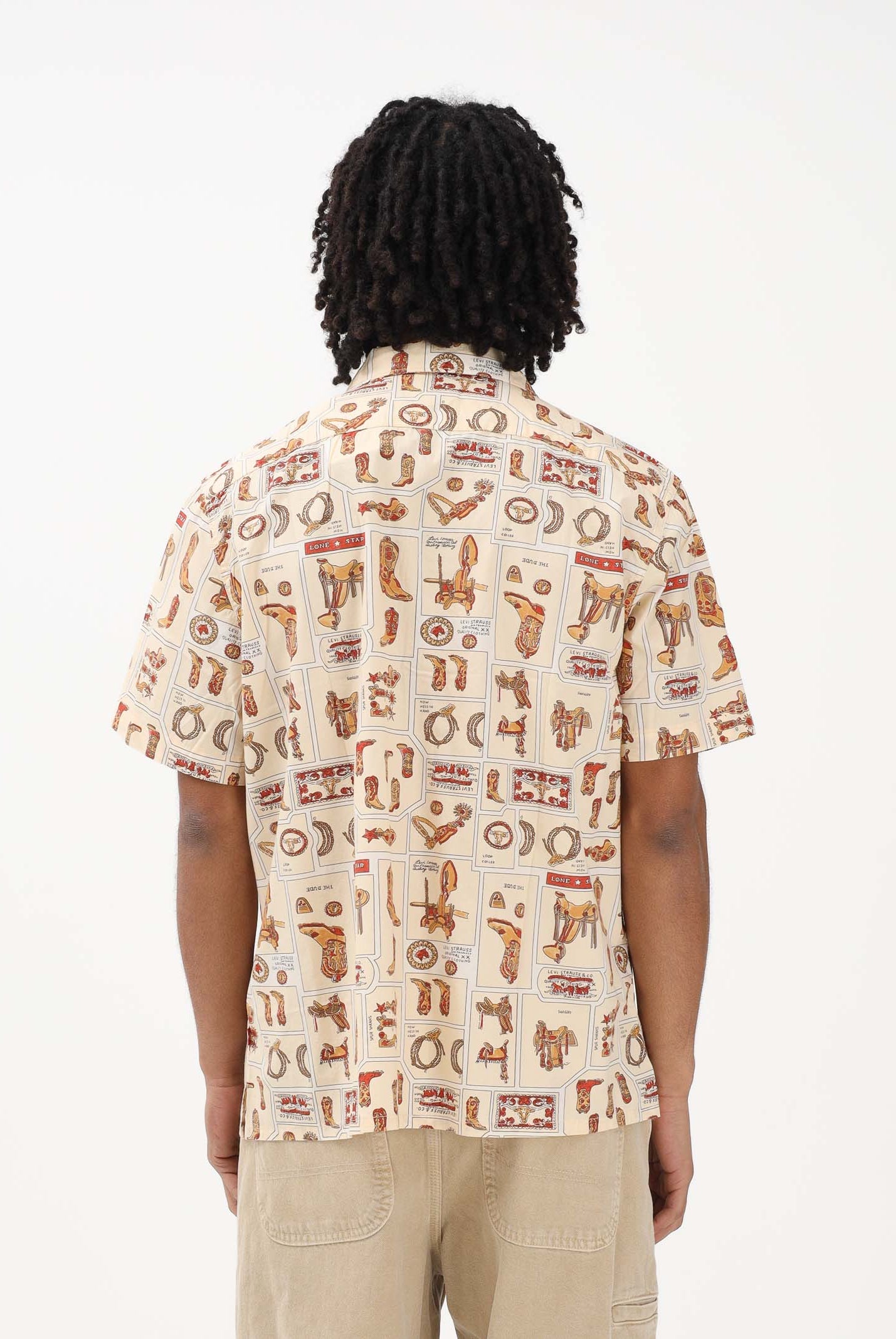 LEVI'S Camicia a manica corta Sunset Camp beige da uomo 005H5-0007 . LEVI'S®