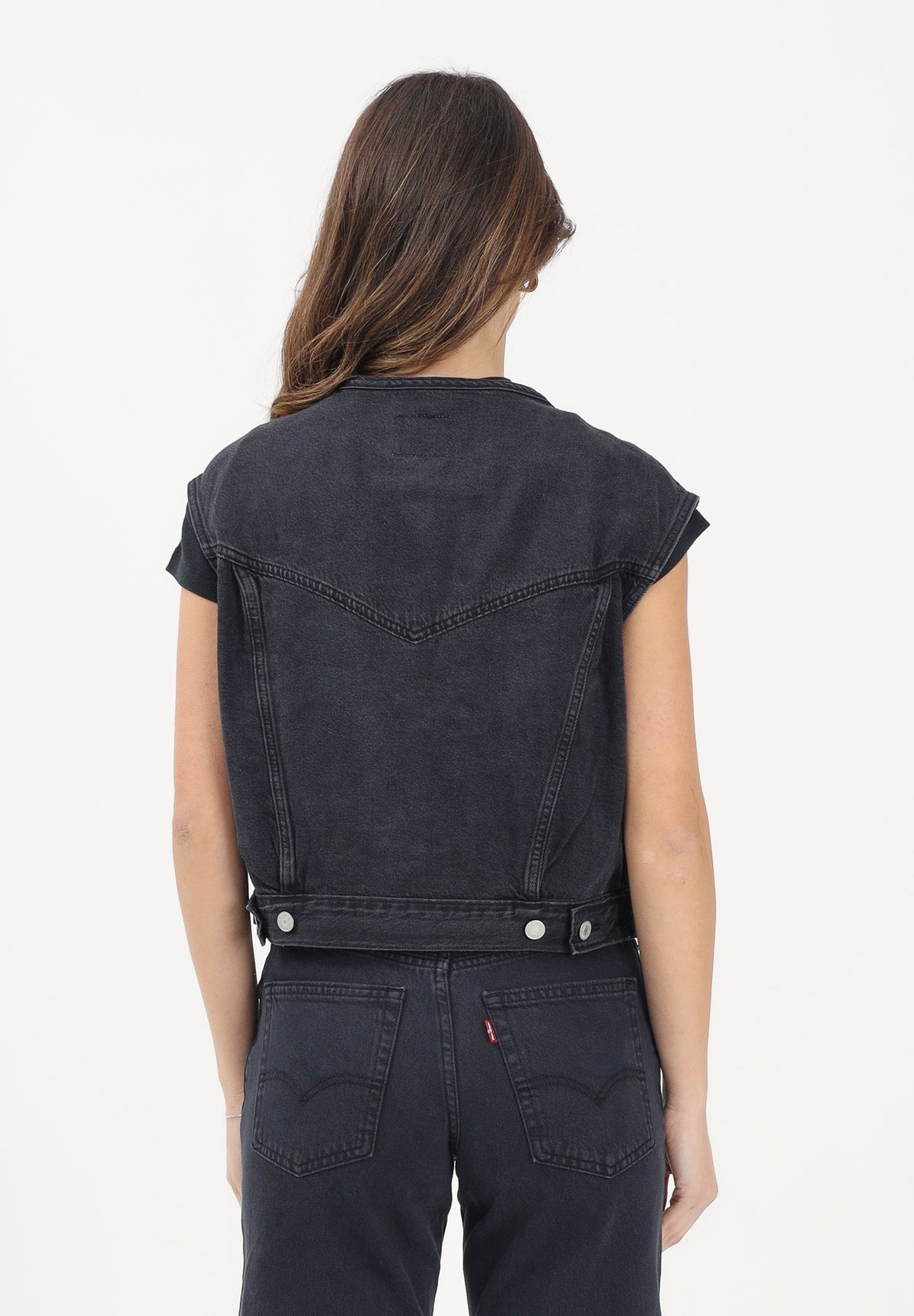 LEVI'S Gilet '90s in denim nero da donna 005NP-0003 . LEVI'S®