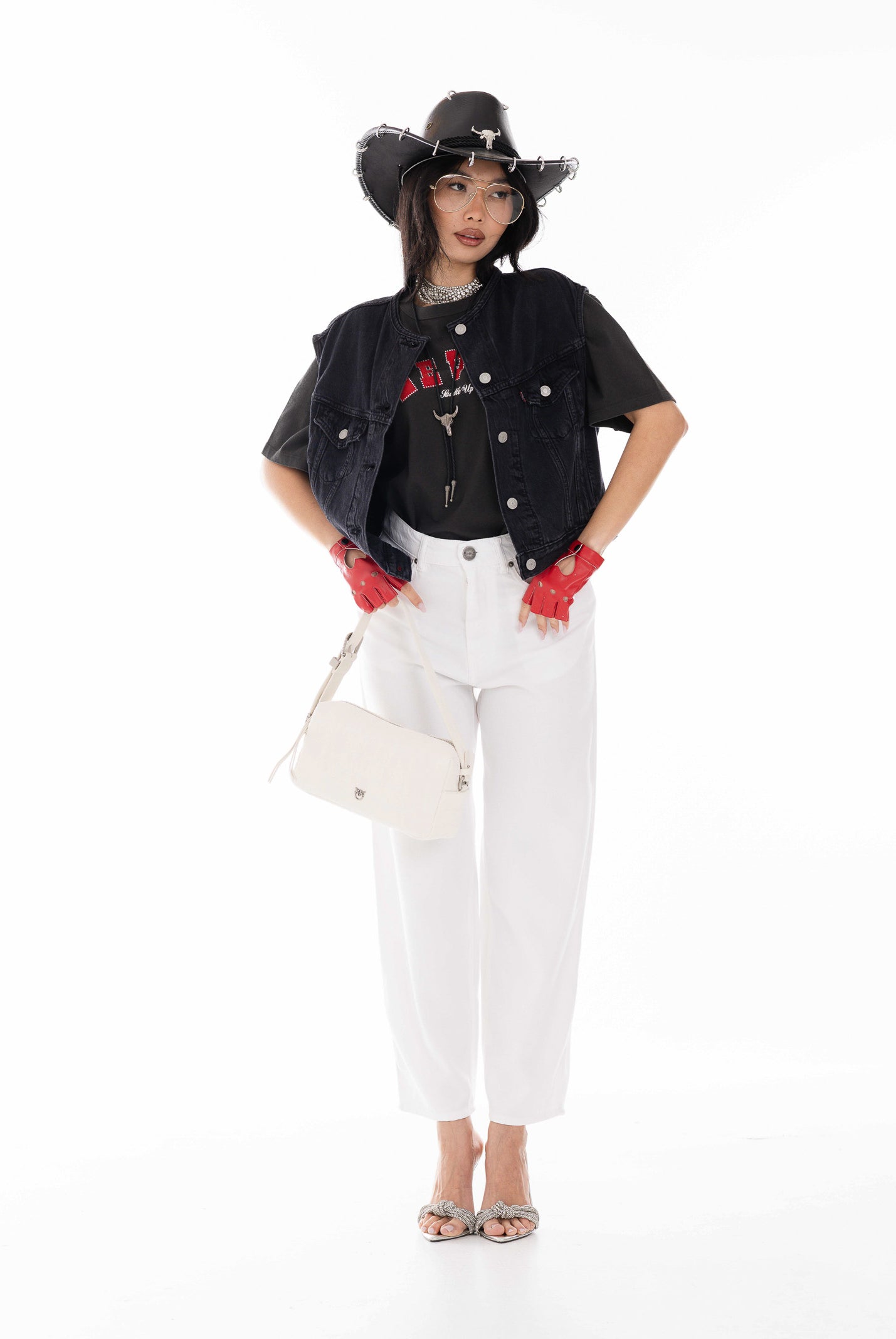 LEVI'S Gilet '90s in denim nero da donna 005NP-0003 . LEVI'S®