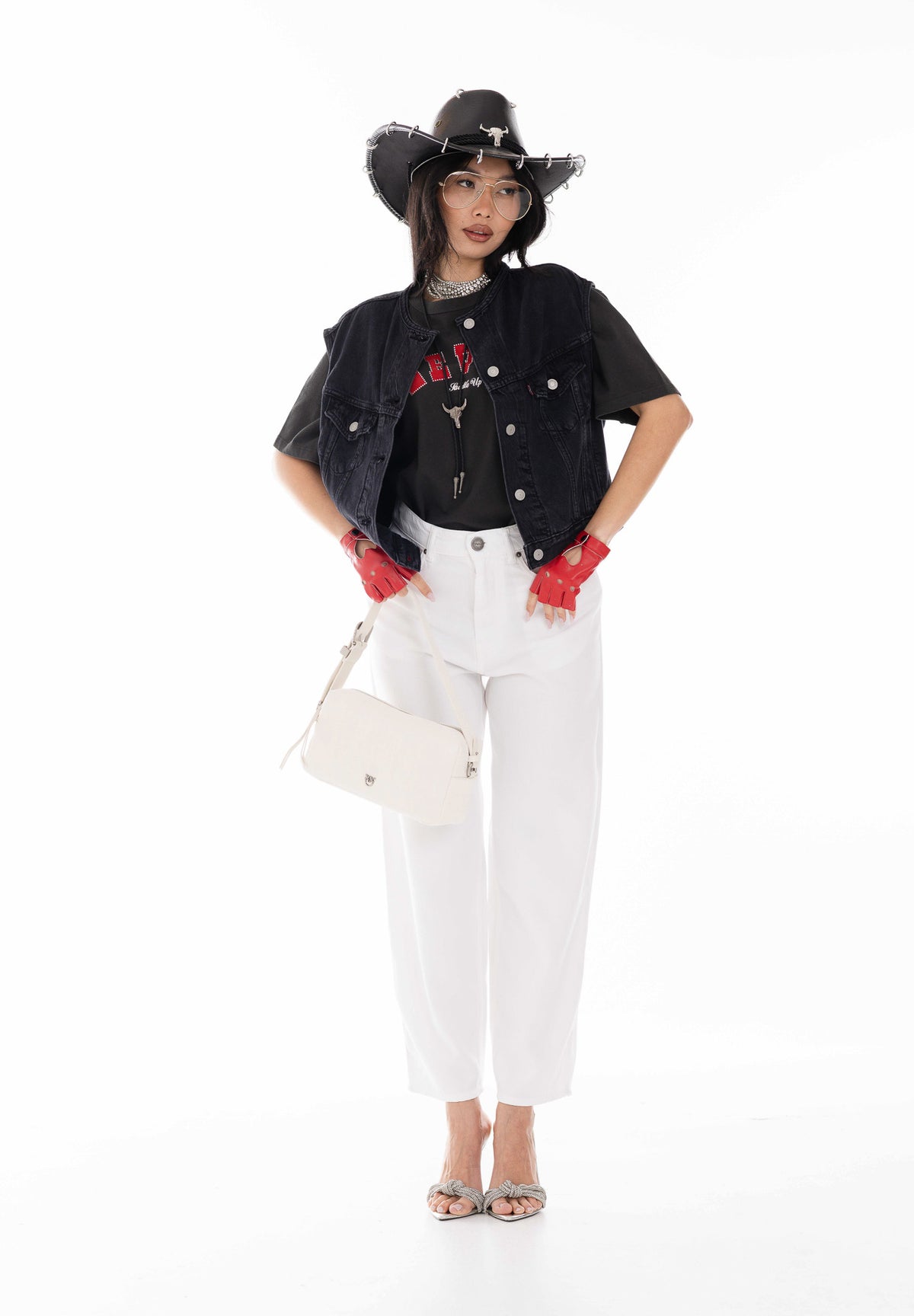 LEVI'S Gilet '90s in denim nero da donna 005NP-0003 . LEVI'S®