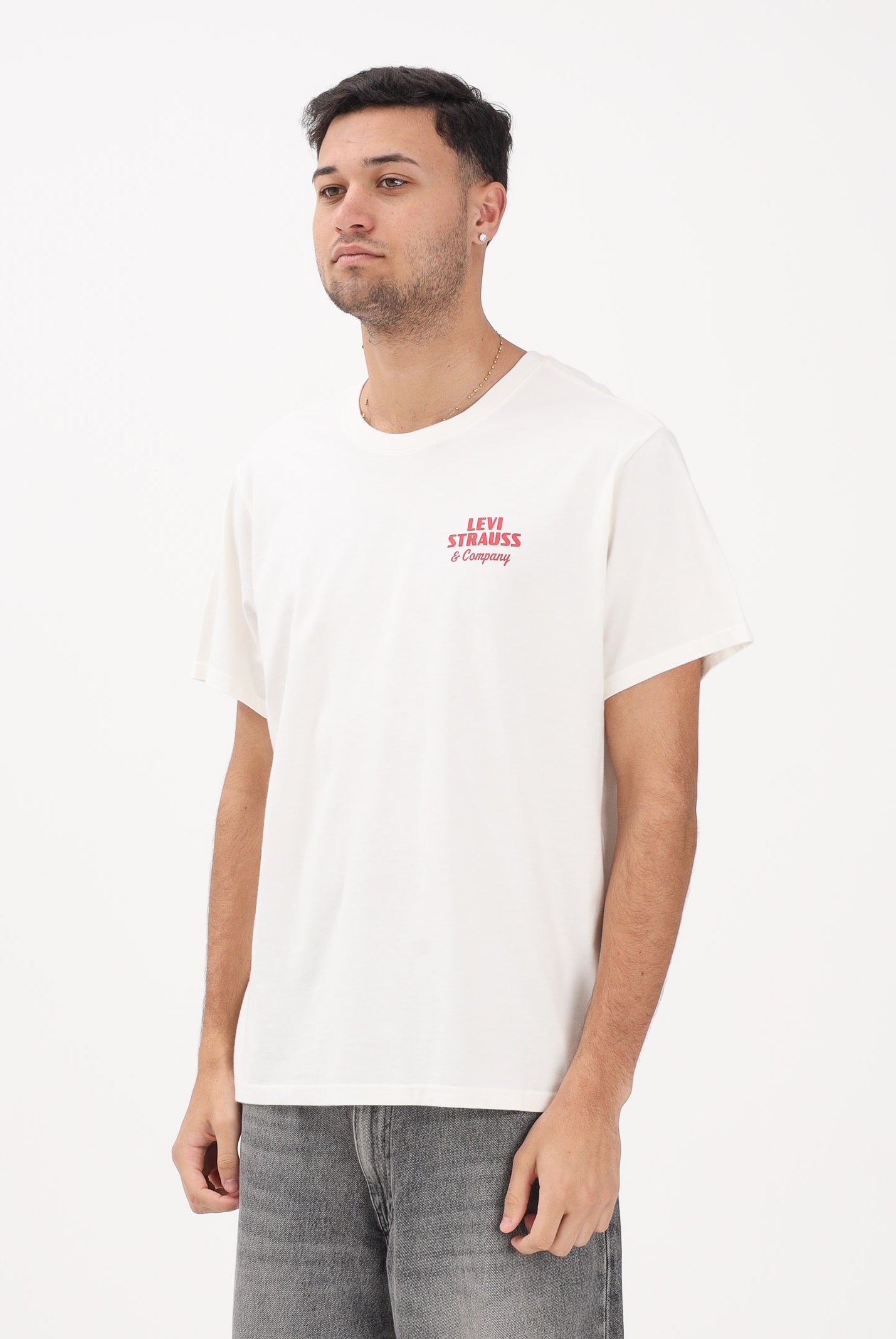 LEVI'S T-shirt a manica corta Levi's Relaxed Fit panna da uomo 16143-2372 . LEVI'S®