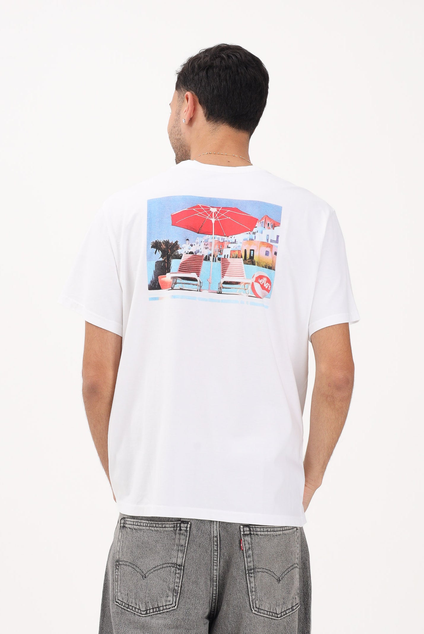 LEVI'S T-shirt a manica corta bianca da uomo con stampa sul retro 16143-2512 . LEVI'S®