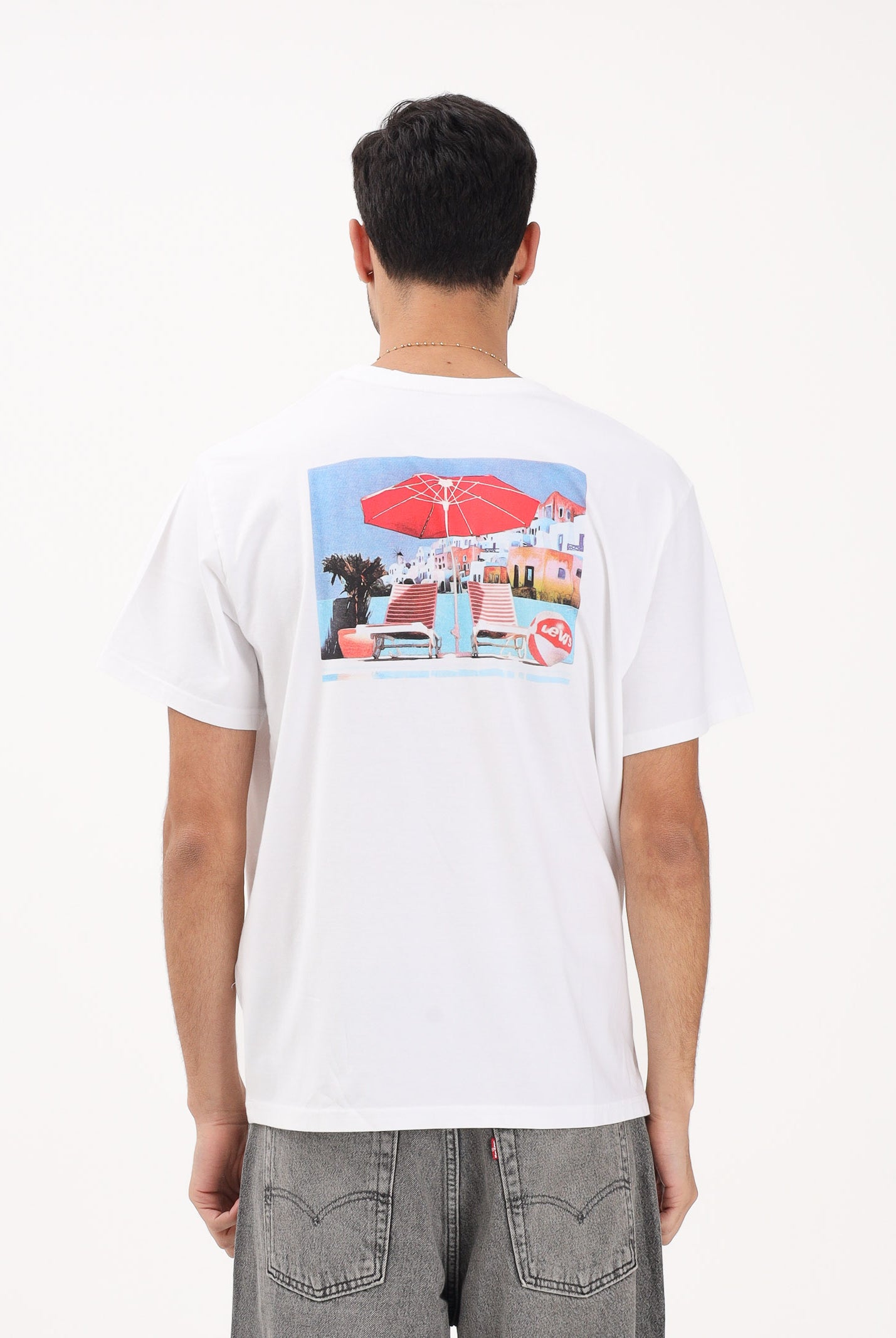 LEVI'S T-shirt a manica corta bianca da uomo con stampa sul retro 16143-2512 . LEVI'S®