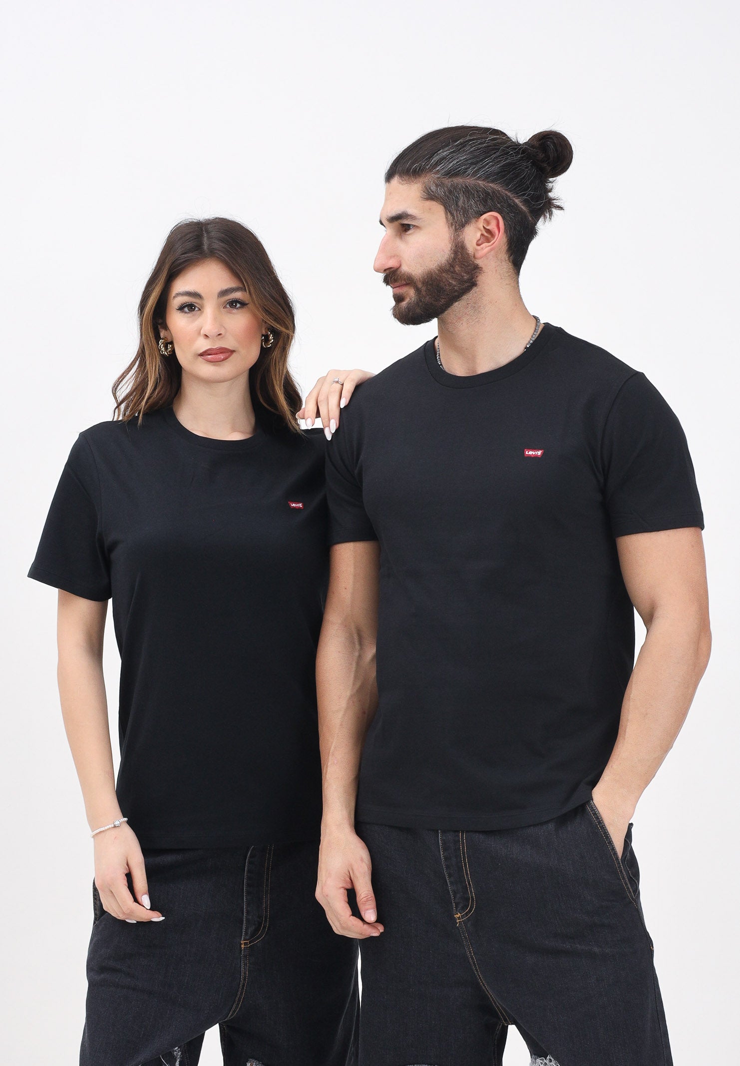 LEVI'S® T-shirt a manica corta Housemark nera per uomo e donna 56605-0009 . LEVI'S®