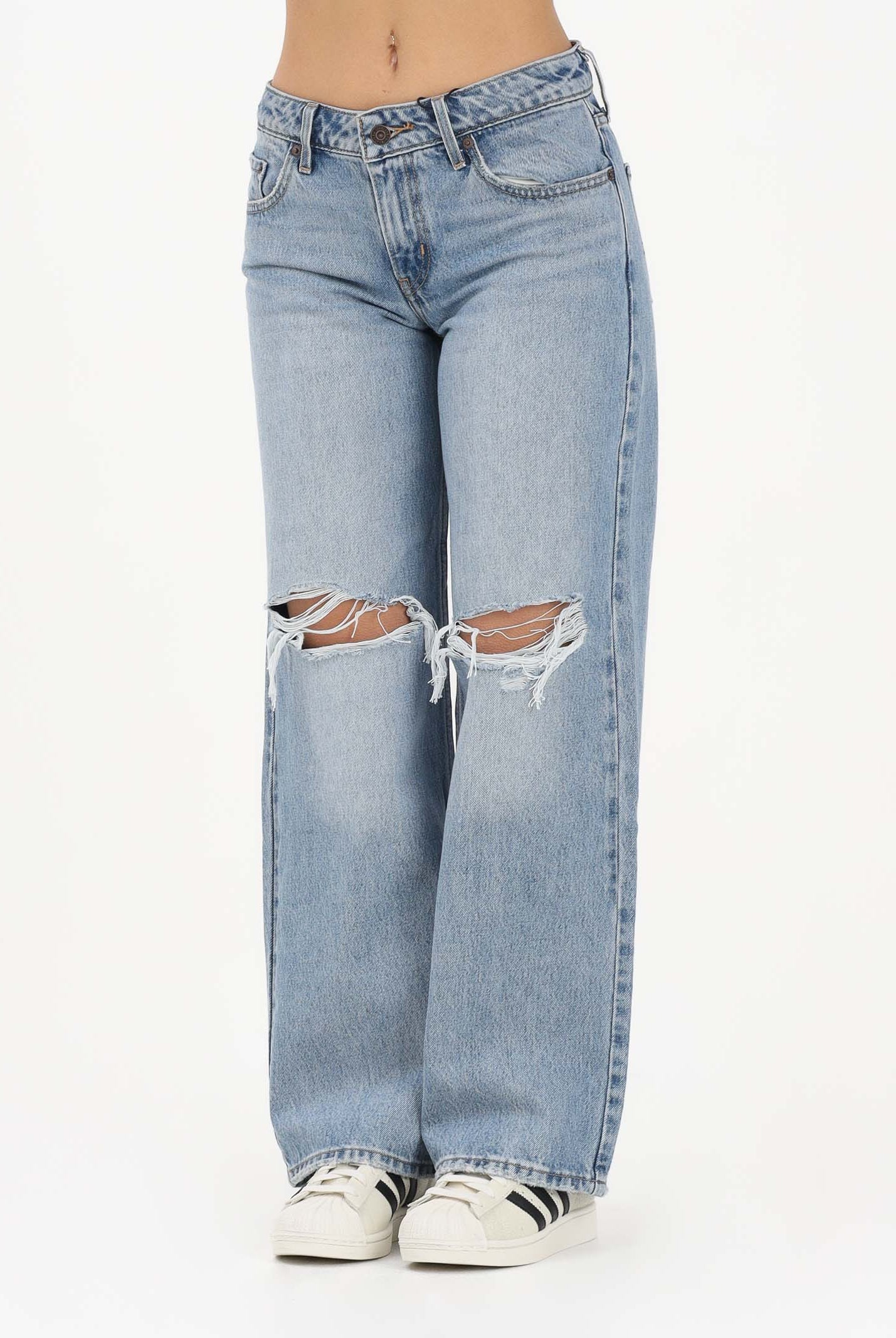 LEVI'S Jeans Low Loose in denim chiaro da donna A5566-0044 . LEVI'S®