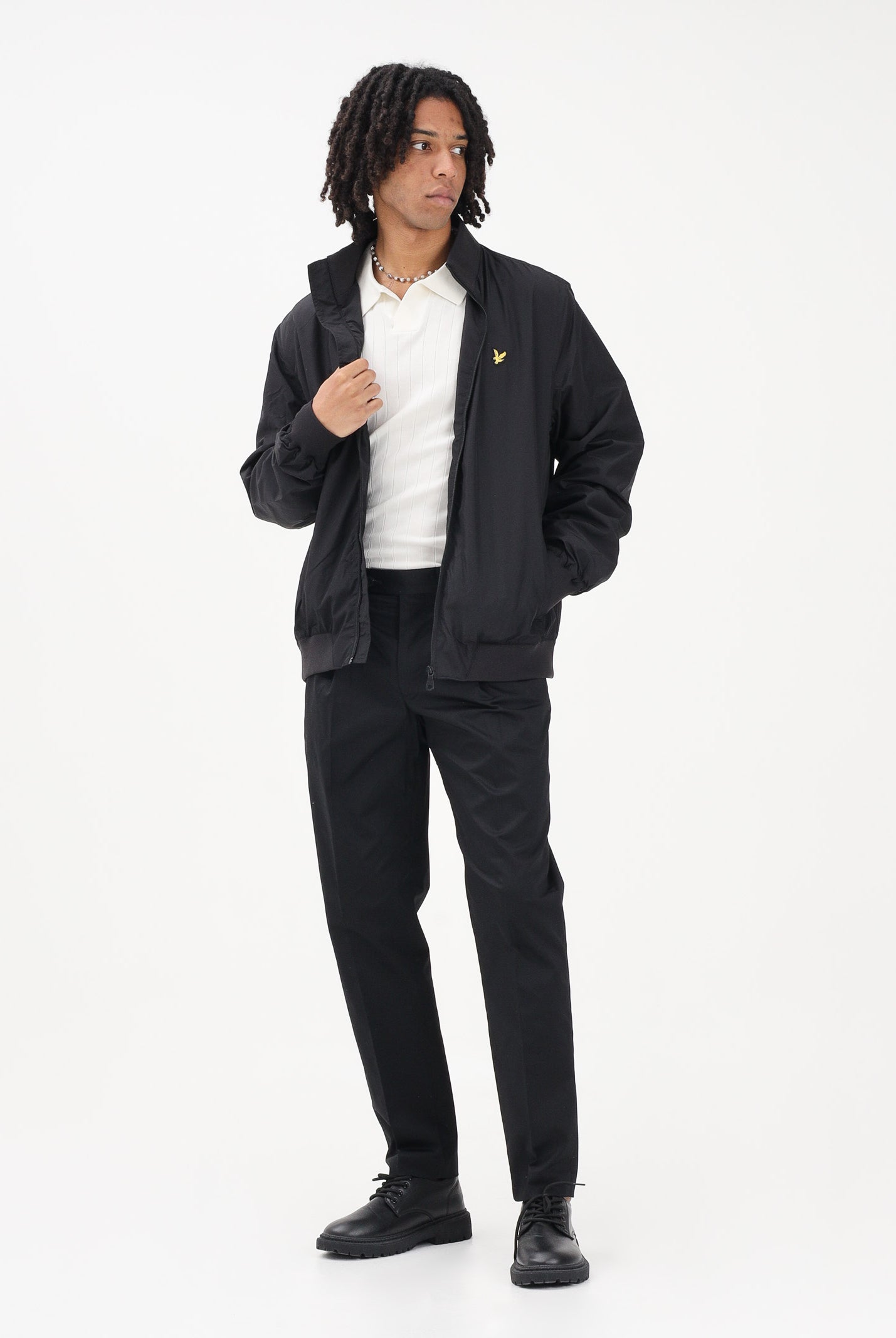 LYLE & SCOTT Giacca a vento nera da uomo JK2412V Z865 LYLE & SCOTT