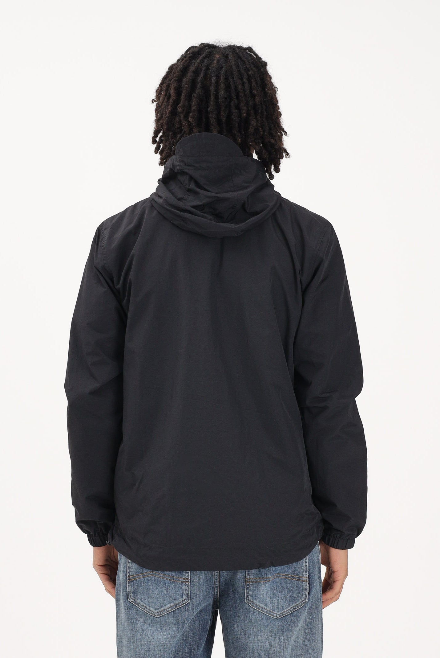 LYLE & SCOTT Giacca a vento nera da uomo con patch logo golden eagle JK464V Z865 LYLE & SCOTT