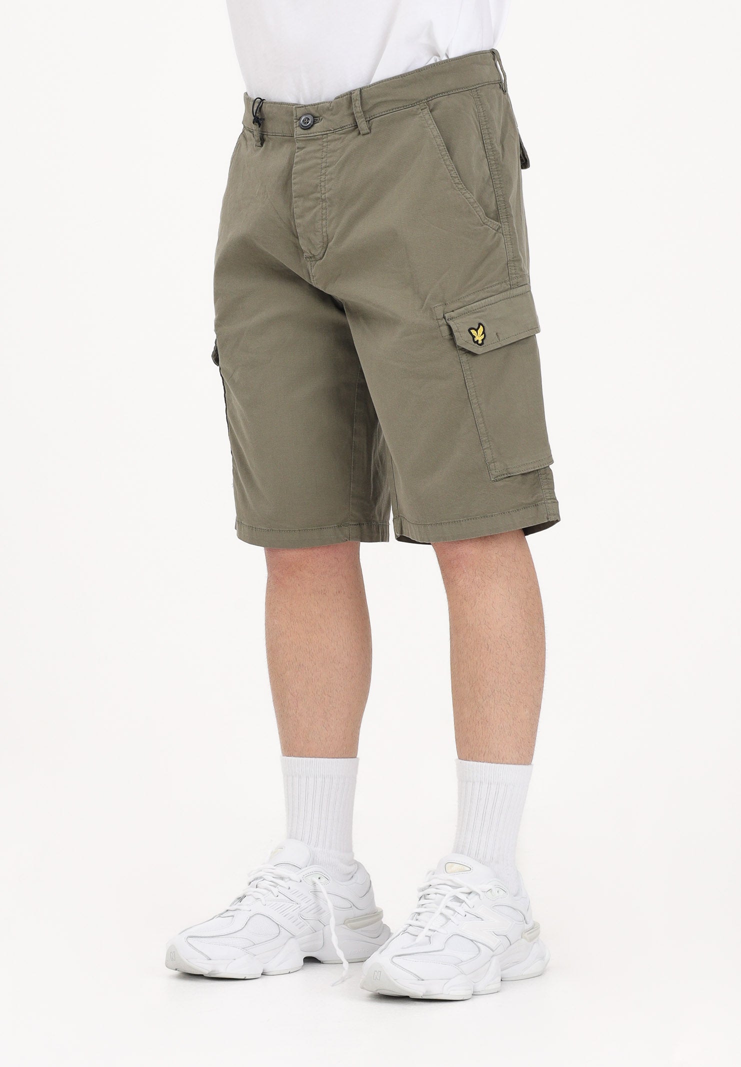 LYLE & SCOTT Shorts cargo verde militare da uomo SH1816ITA 009 LYLE & SCOTT