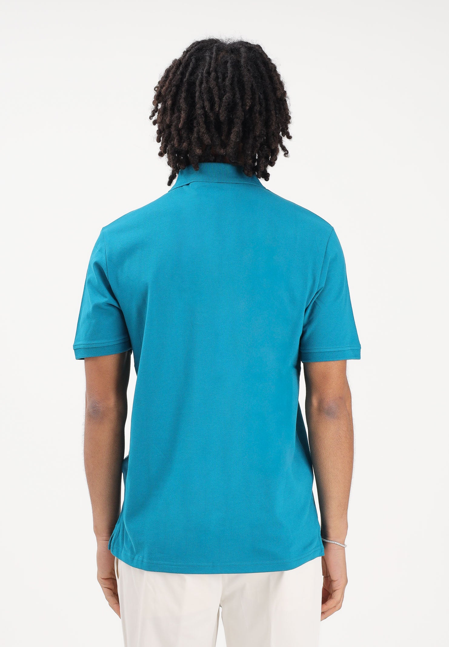 LYLE & SCOTT Polo a manica corta turchese da uomo SP400VOGT Y134 LYLE & SCOTT