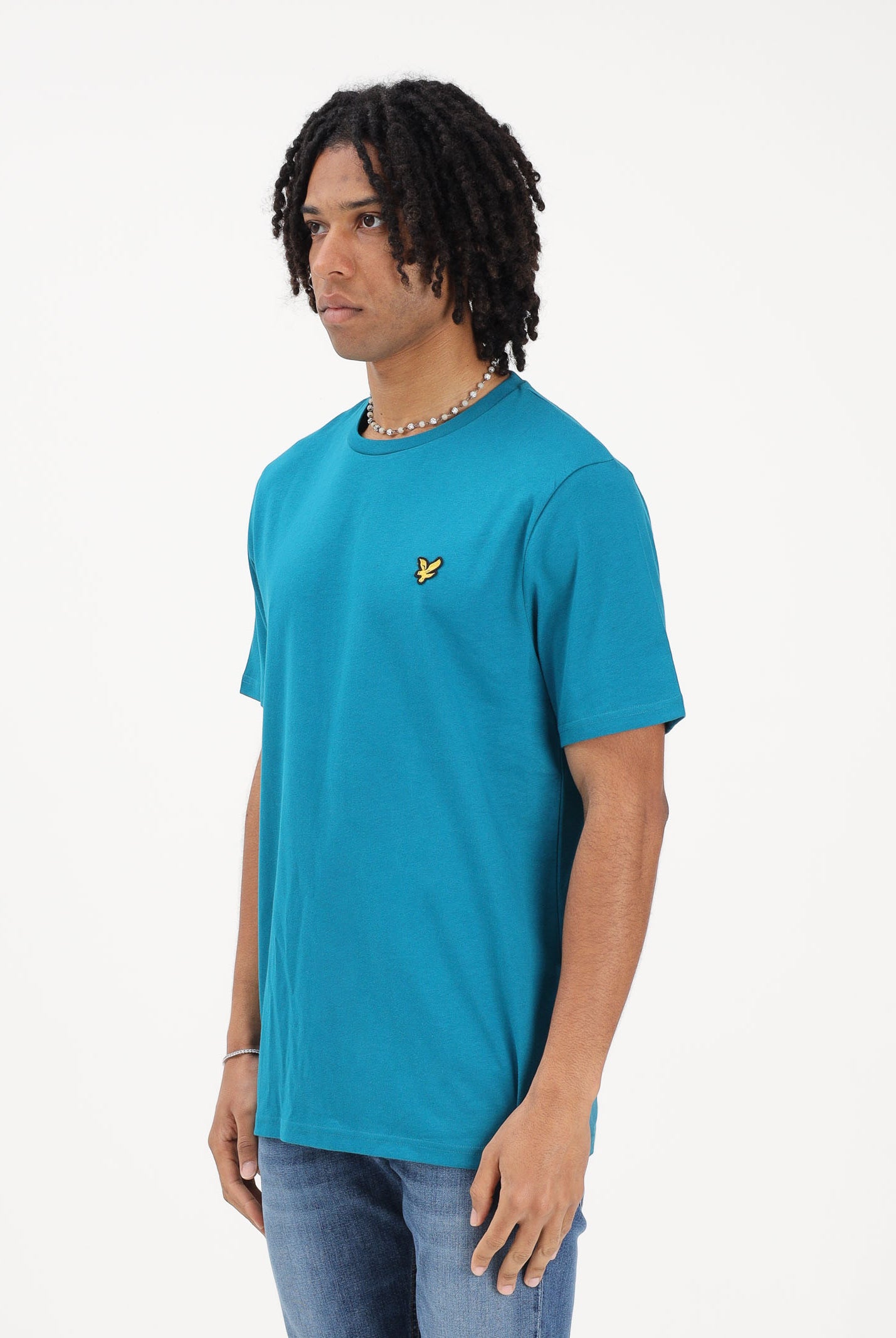 LYLE & SCOTT T-shirt a manica corta turchese da uomo TS400VOGT Y134 LYLE & SCOTT