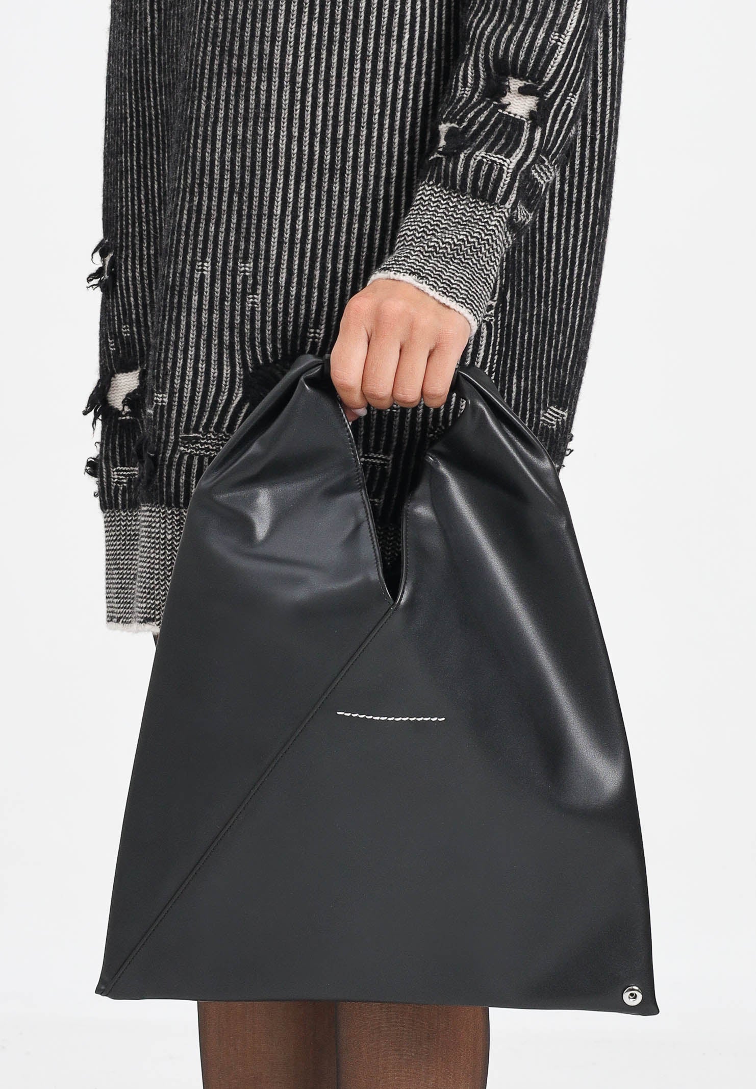 MAISON MARGIELA Borsa a mano Japanese in similpelle nera da donna M60607P4313 T8013 MAISON MARGIELA