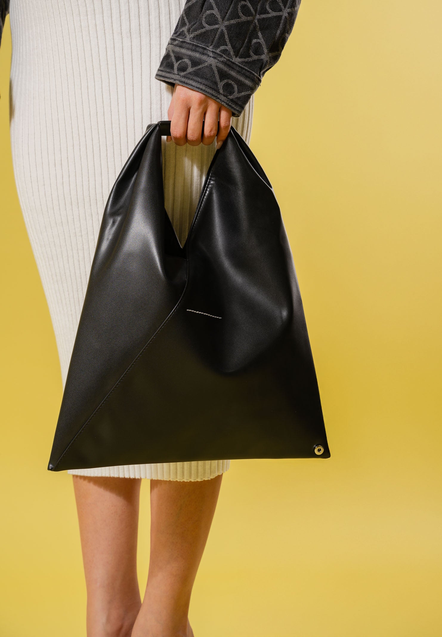 MAISON MARGIELA Borsa a mano Japanese in similpelle nera da donna M60607P4313 T8013 MAISON MARGIELA
