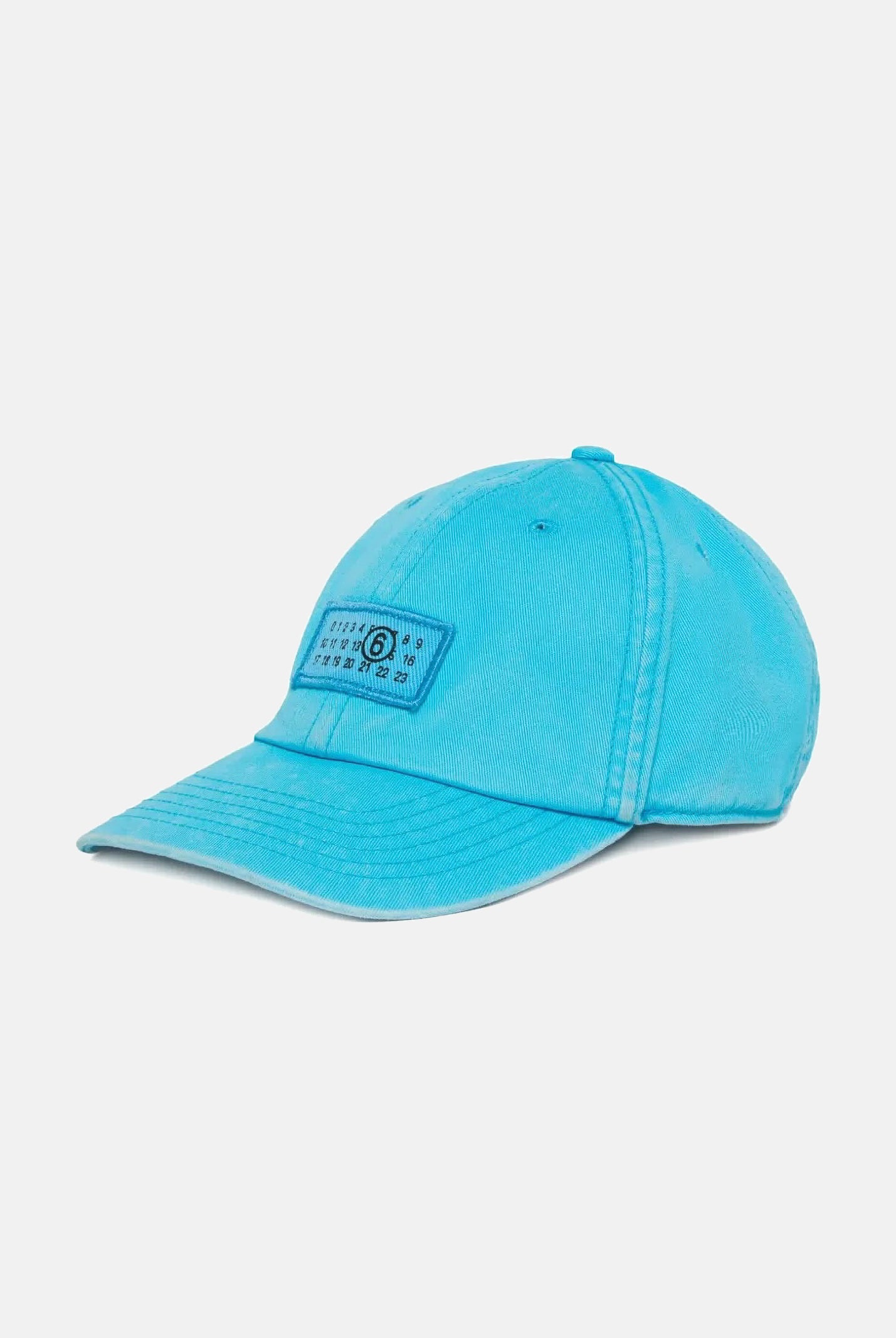 MAISON MARGIELA Cappello con visiera azzurro per uomo e donna rifinito da logo M61030MM05S M6809 MAISON MARGIELA
