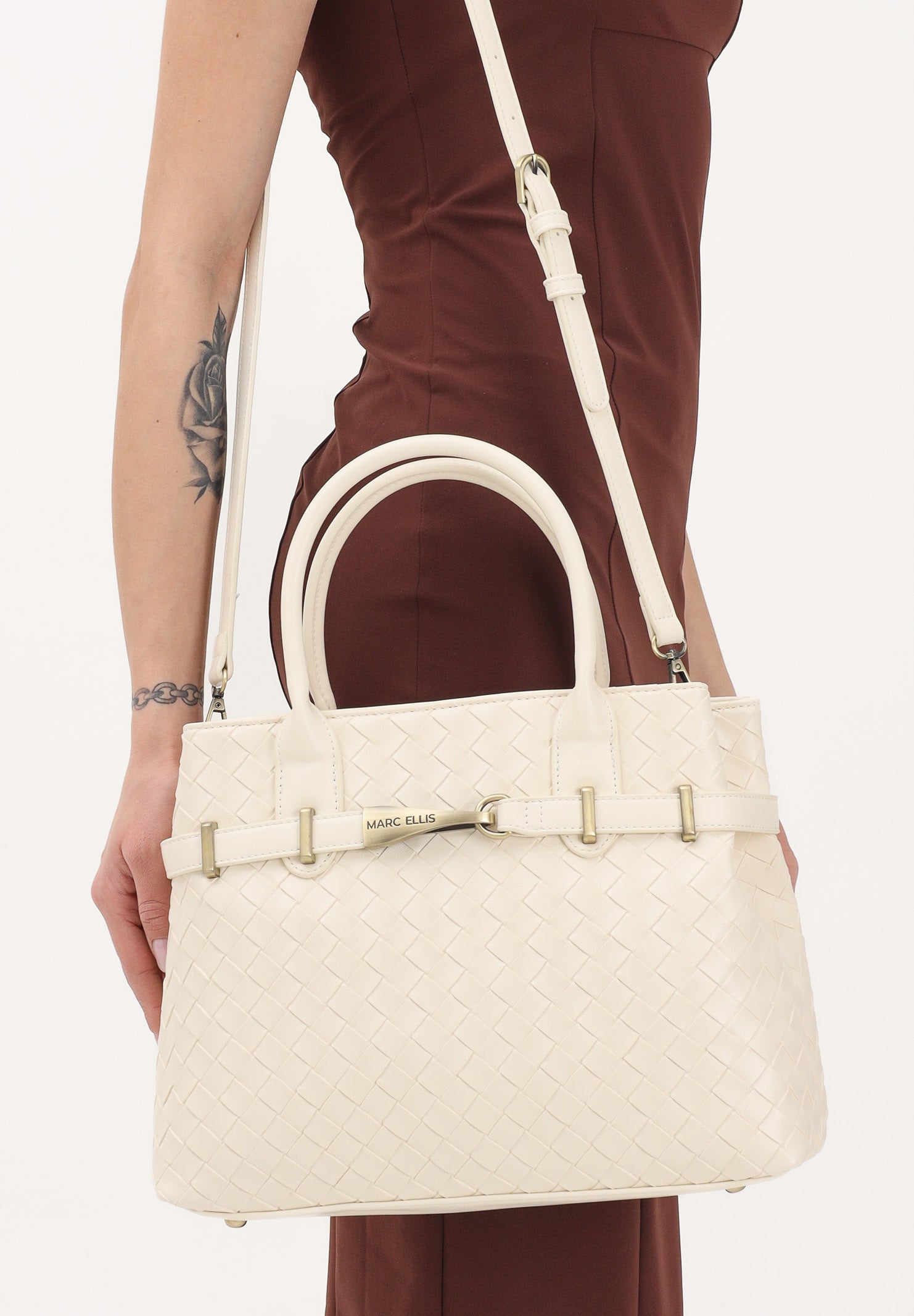 MARC ELLIS Shopper Arizona L Plait panna da donna ARIZONA-L-PLAIT MI MARC ELLIS