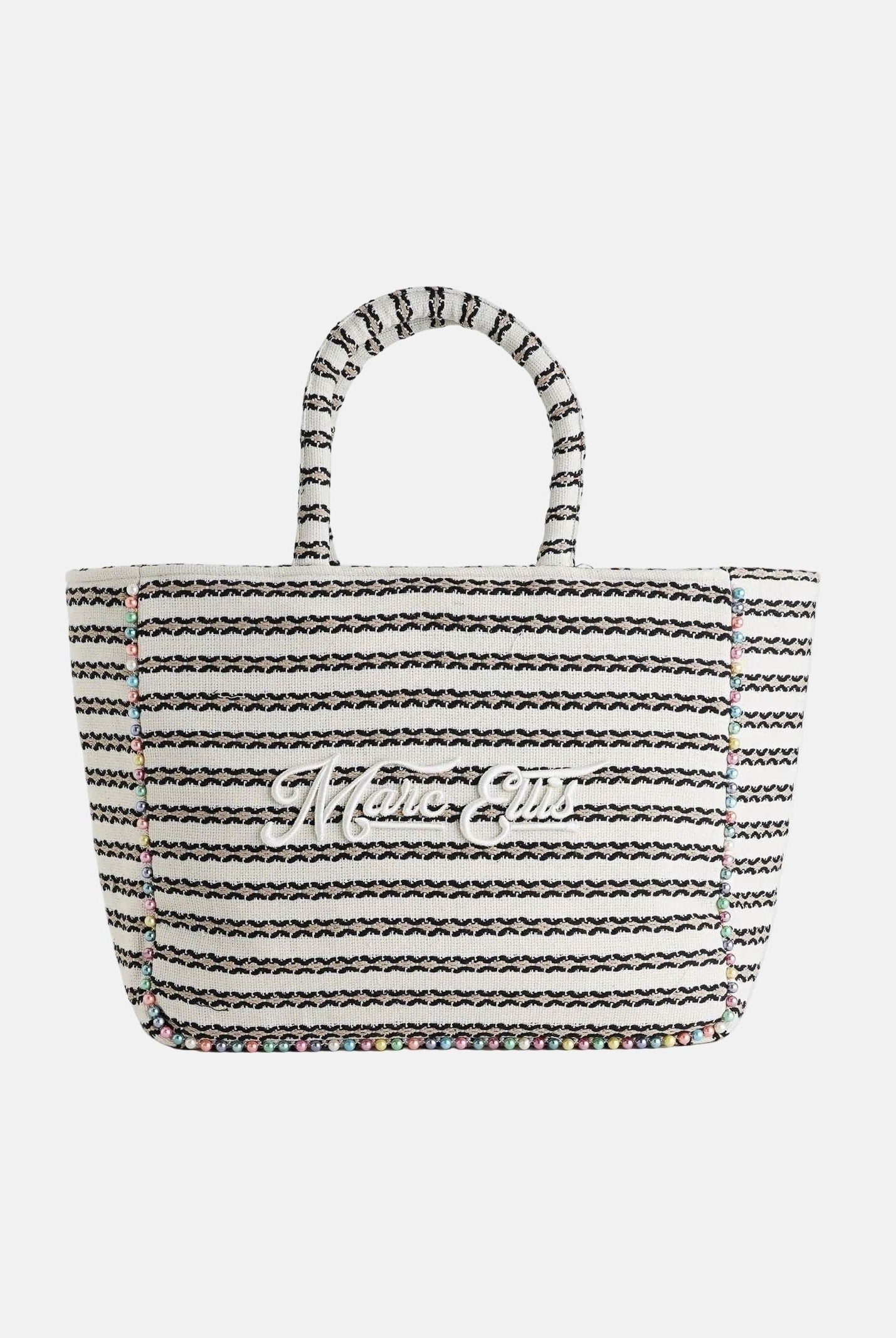 MARC ELLIS Borsa mare Buby L Indy26 panna e nera da donna BUBY-L-INDY26 01 MARC ELLIS