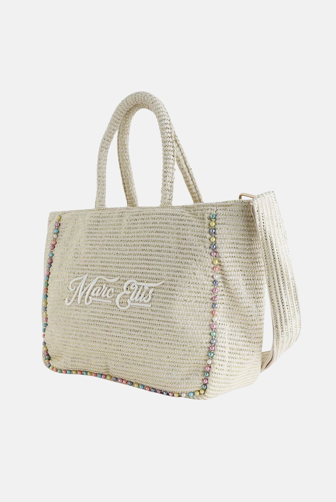 MARC ELLIS Borsa mare Buby L Indy26 panna da donna con finitura leggermente brillante BUBY-L-INDY26 02 MARC ELLIS