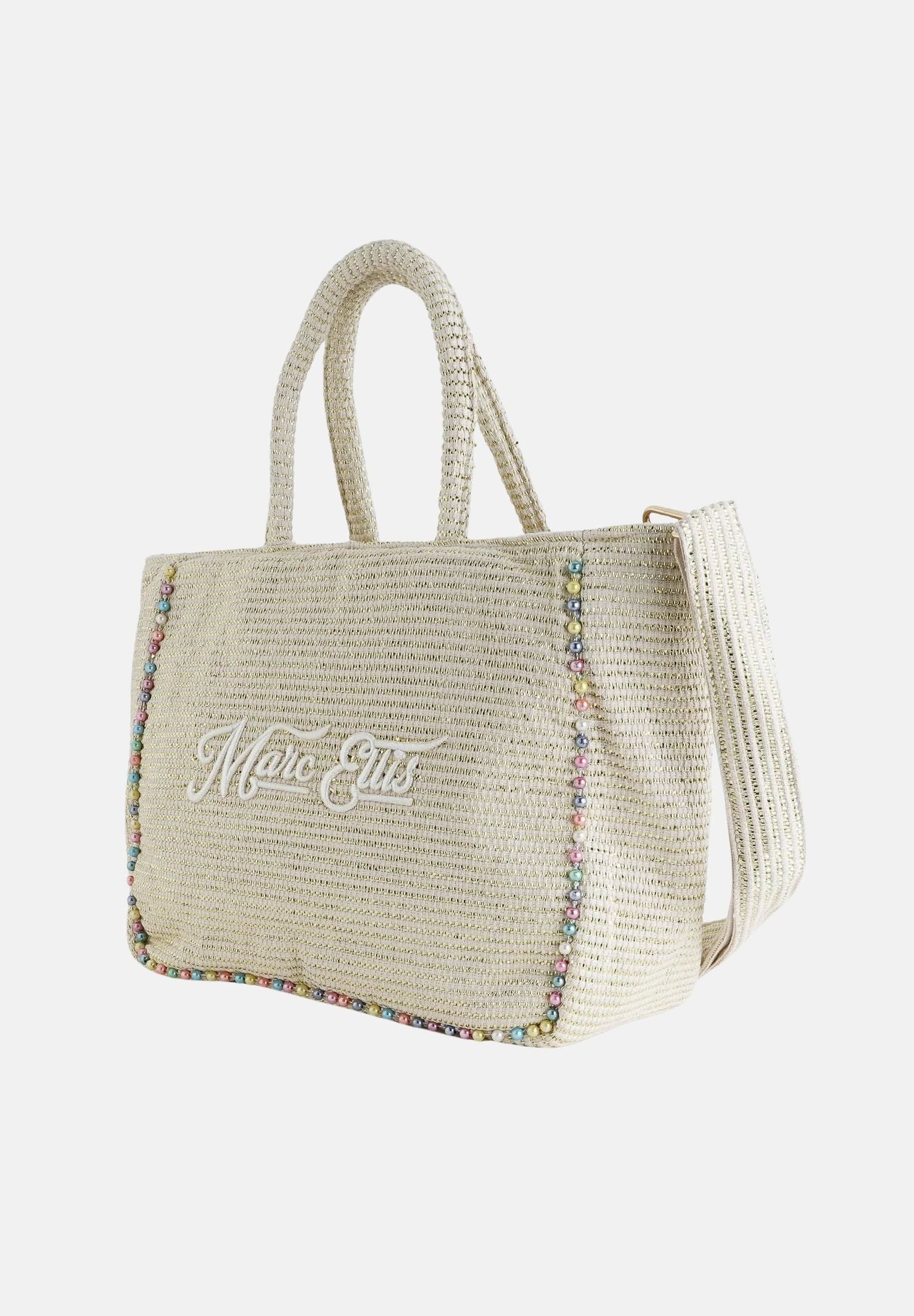 MARC ELLIS Borsa mare Buby L Indy26 panna da donna con finitura leggermente brillante BUBY-L-INDY26 02 MARC ELLIS