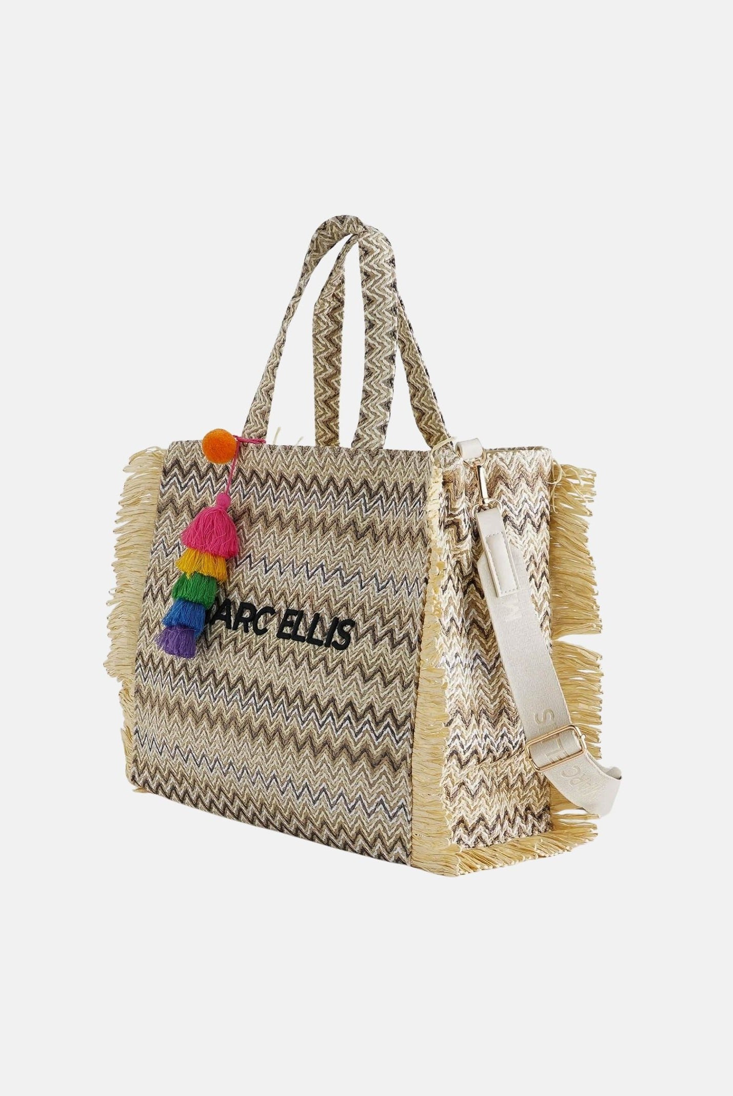 MARC ELLIS Borsa BUBY S CLAIRE L in rafia beige da donna BUBY-S-CLAIRE-L MUNA MARC ELLIS