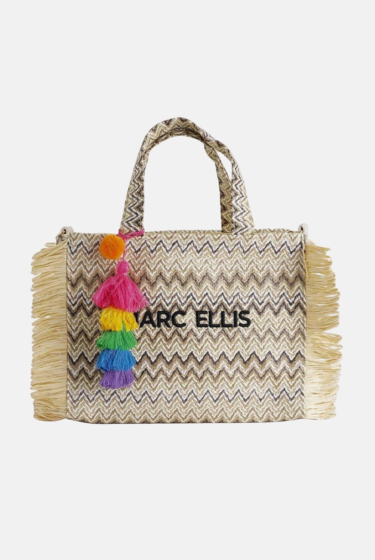 MARC ELLIS Borsa Buby S Claire M beige da donna con motivo zig-zag BUBY-S-CLAIRE-M MUNA MARC ELLIS