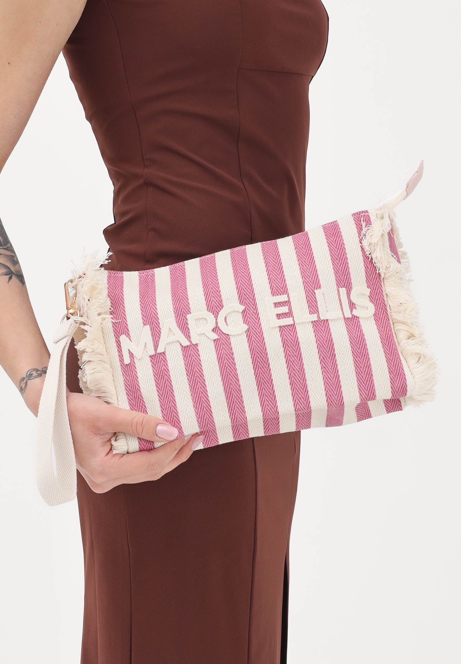 MARC ELLIS Pochette Buby S Joan C panna e rosa da donna BUBY-S-JOAN-C CARO MARC ELLIS