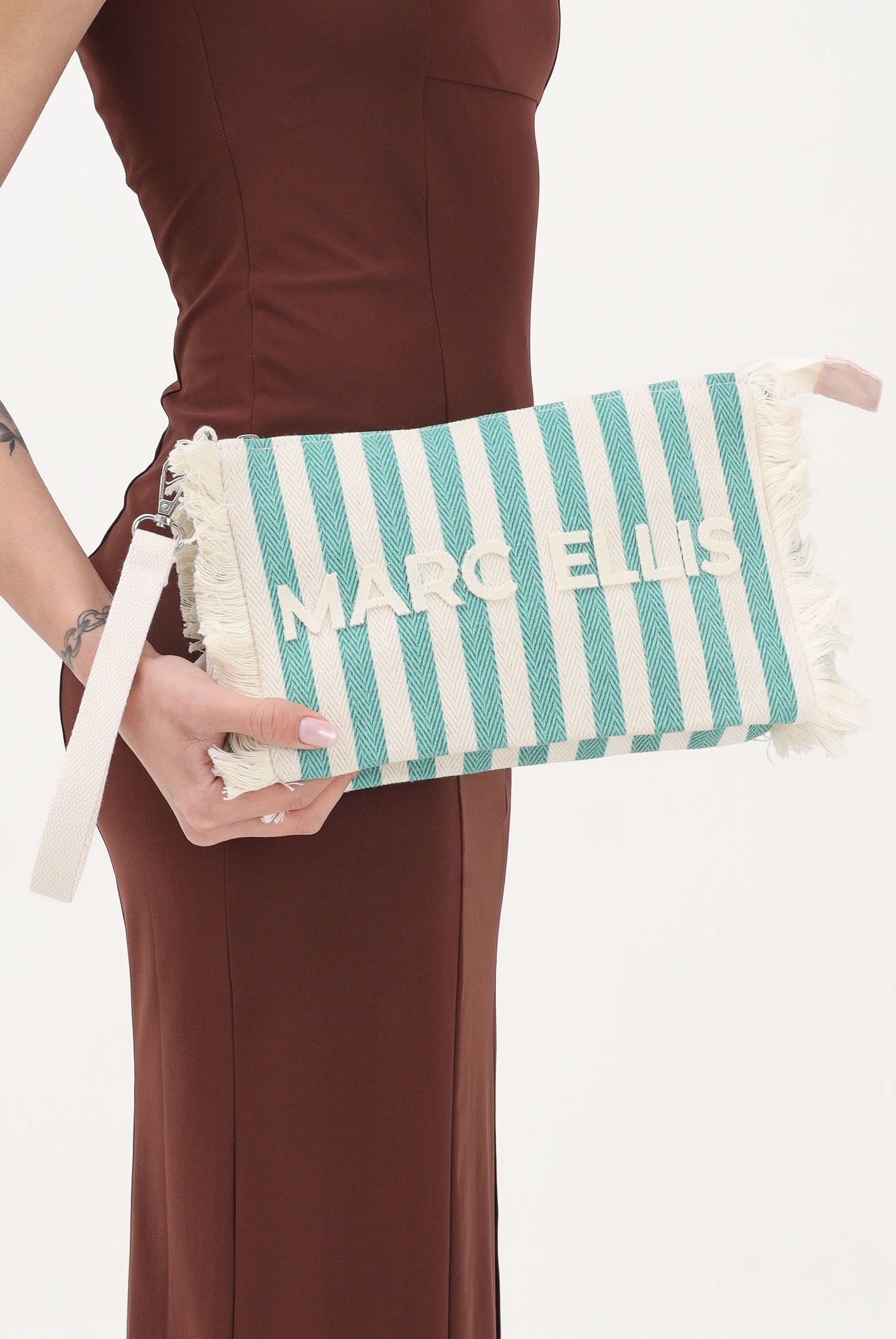 MARC ELLIS Pochette Buby S Joan C panna e verde da donna BUBY-S-JOAN-C SOGR MARC ELLIS