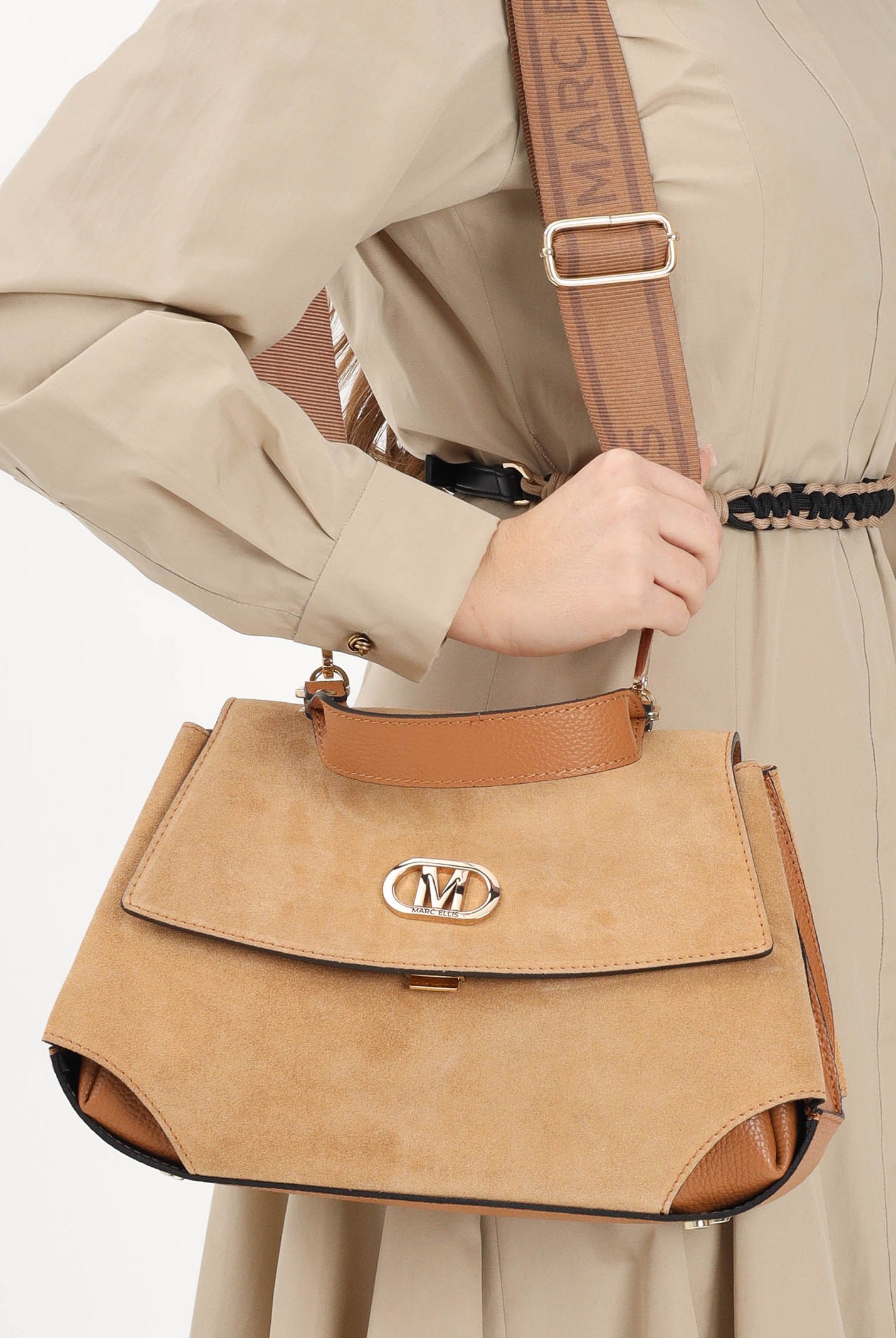 MARC ELLIS Borsa a mano DEANNA-CM-MR beige da donna DEANNA-CM-MR CAGO MARC ELLIS