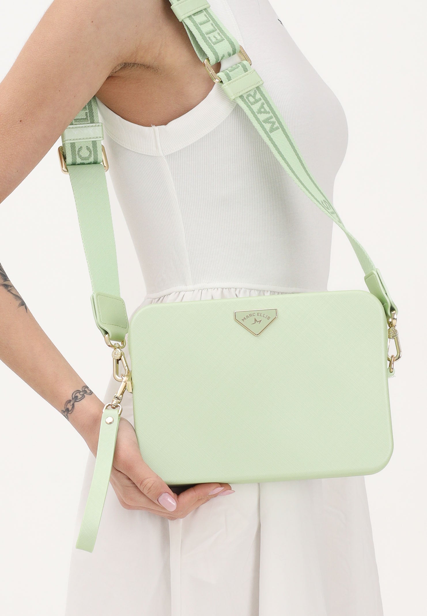 MARC ELLIS Pochette FLAT-FLOWE-26 verde da donna FLAT-FLOWE-26 SOGRLIGO MARC ELLIS