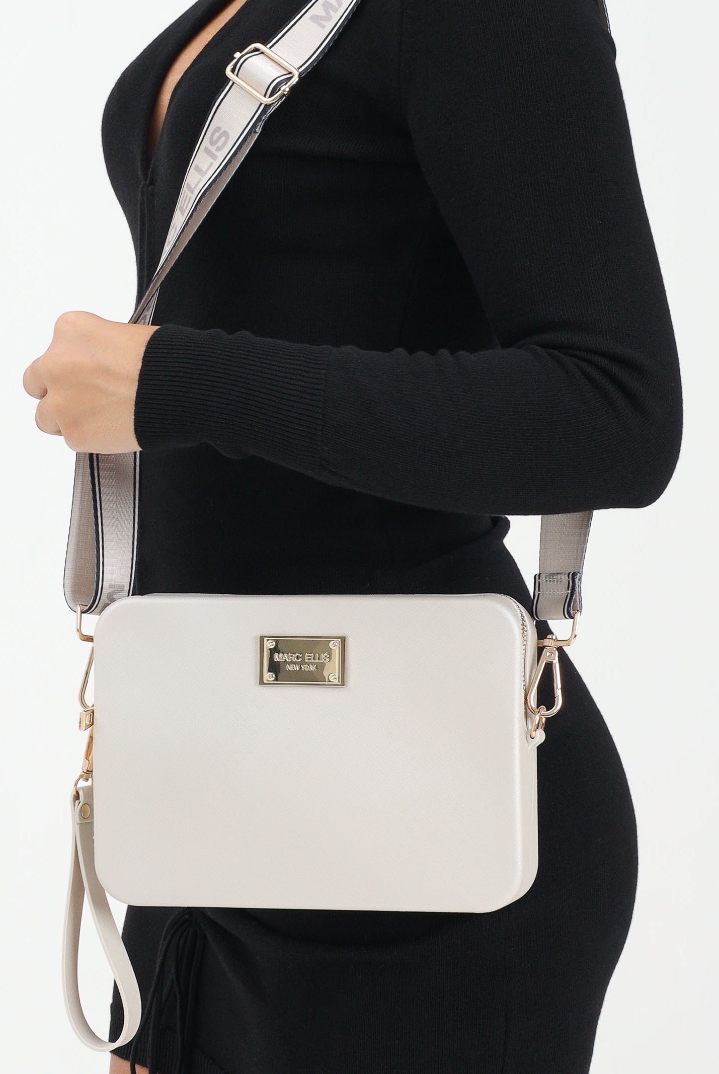 MARC ELLIS Pochette FLAT-FLOWE grigio perla da donna FLAT-FLOWE25 TALIGO MARC ELLIS