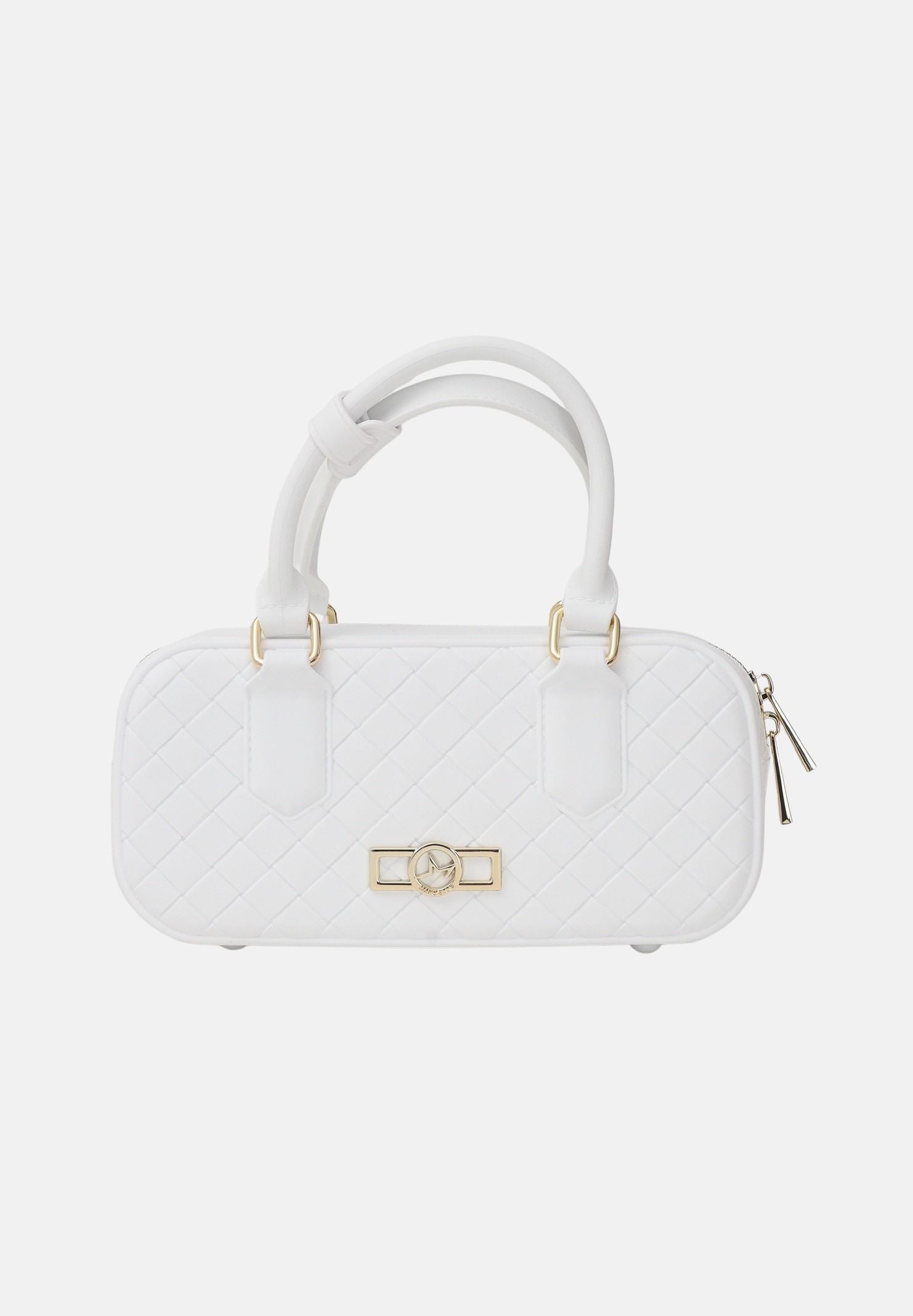 MARC ELLIS Borsa a mano Flat Glitty bianca da donna FLAT-GLITTY MILIGO MARC ELLIS