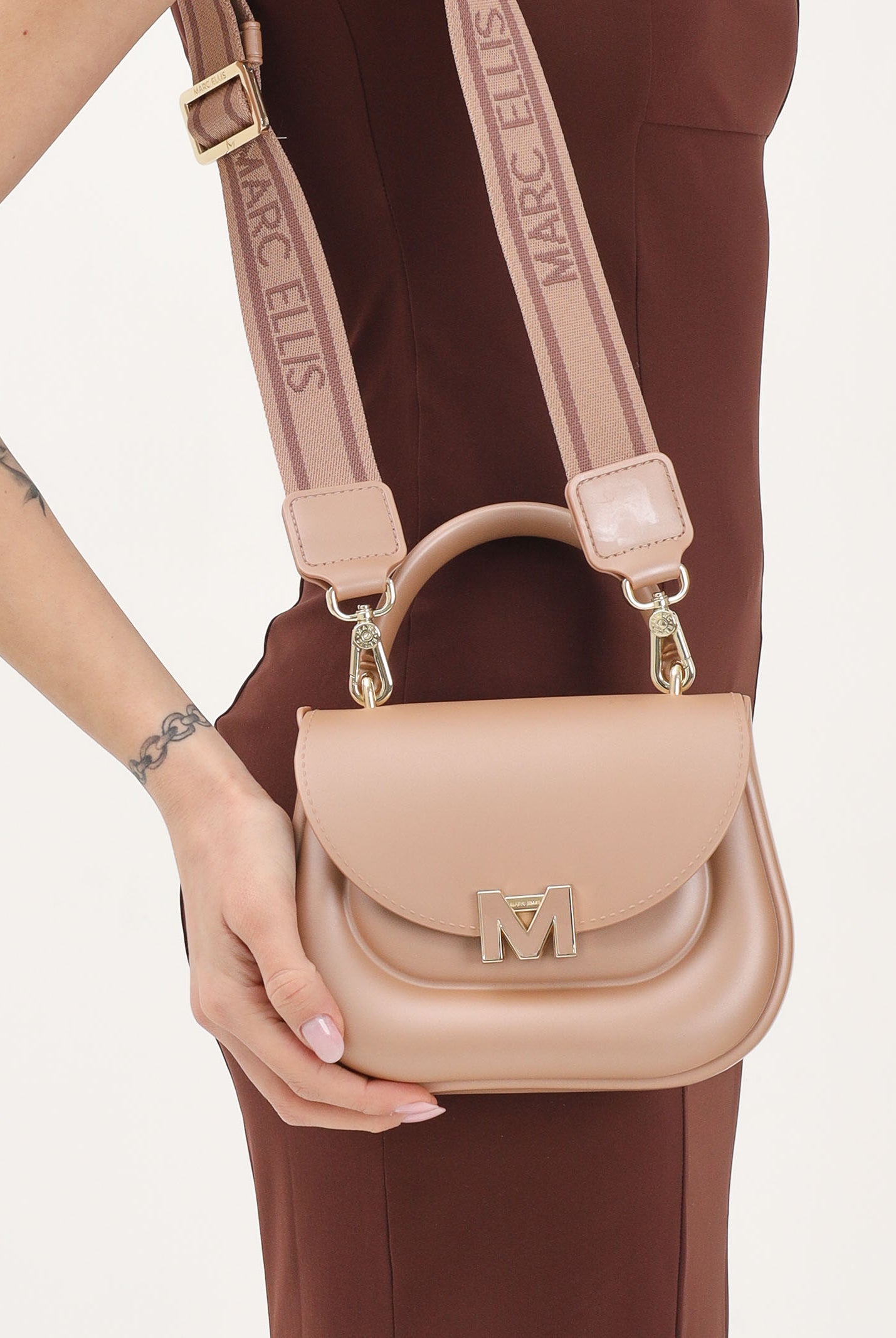 MARC ELLIS Borsa a mano Flat Jelly 26 beige da donna FLAT-JELLY26 MOMOLIGO MARC ELLIS