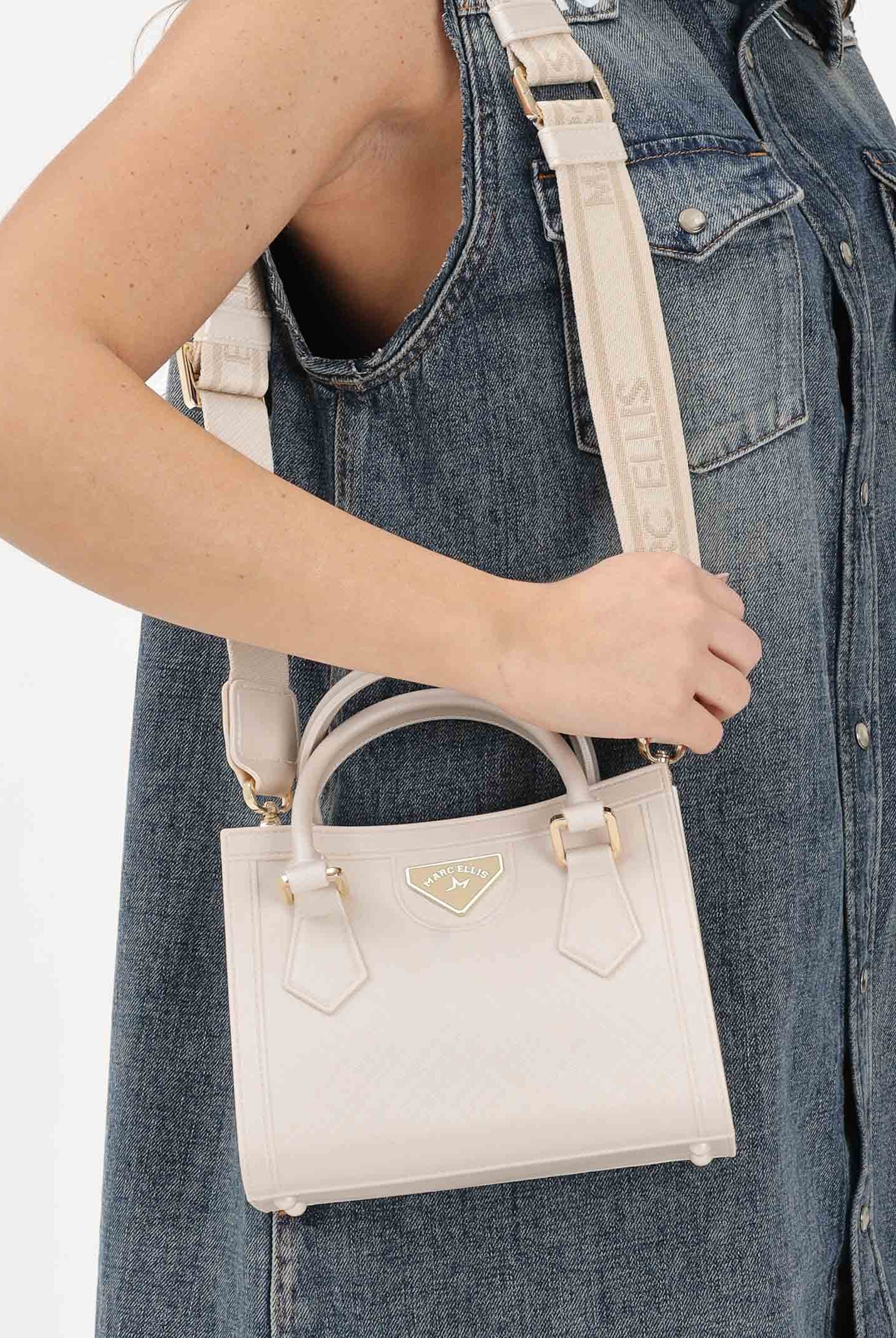 MARC ELLIS Borsa a mano FLAT-LIVELY-S panna da donna FLAT-LIVELY-S26 BELIGO MARC ELLIS